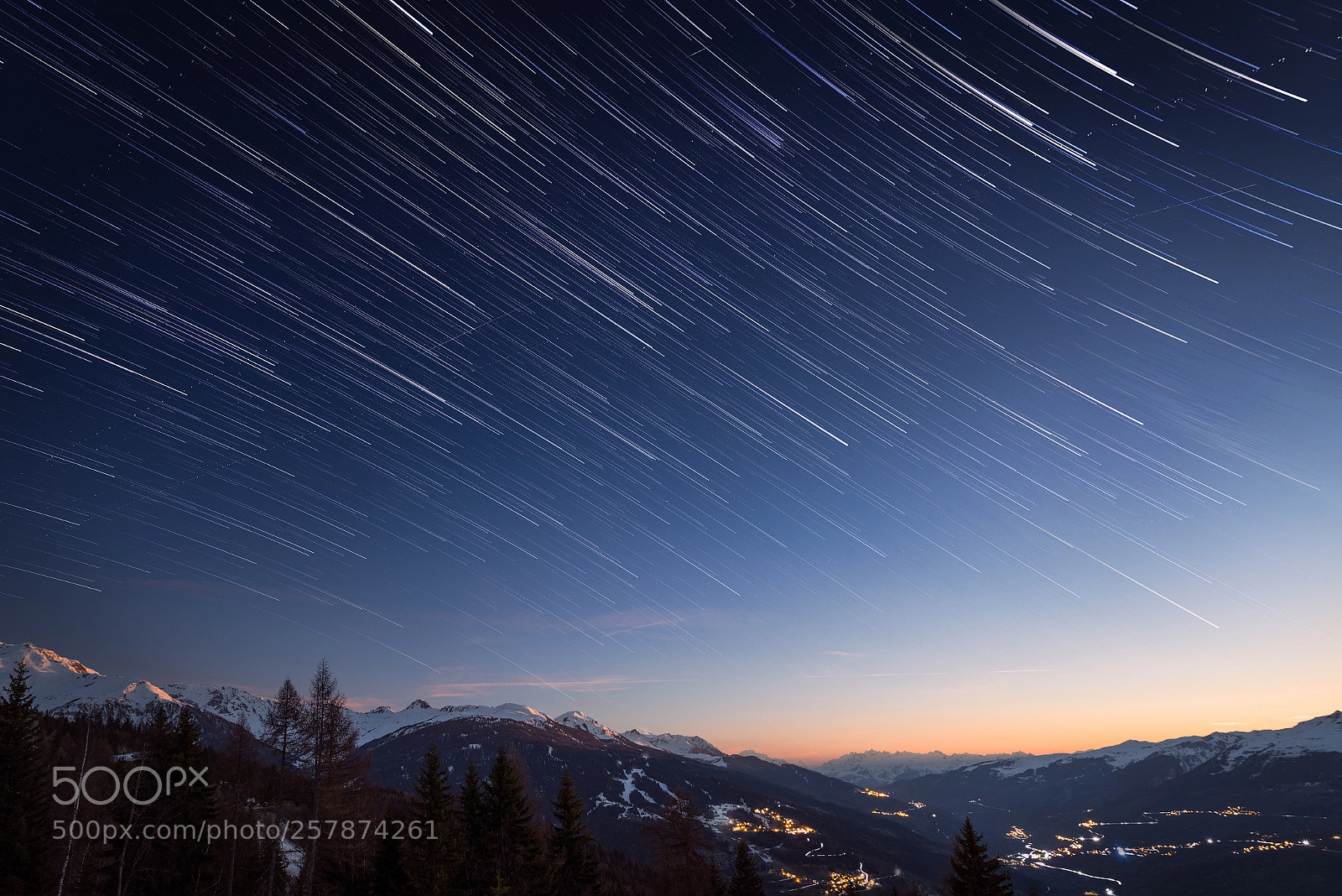 Nikon D810 sample photo. Startrail over last sunset photography