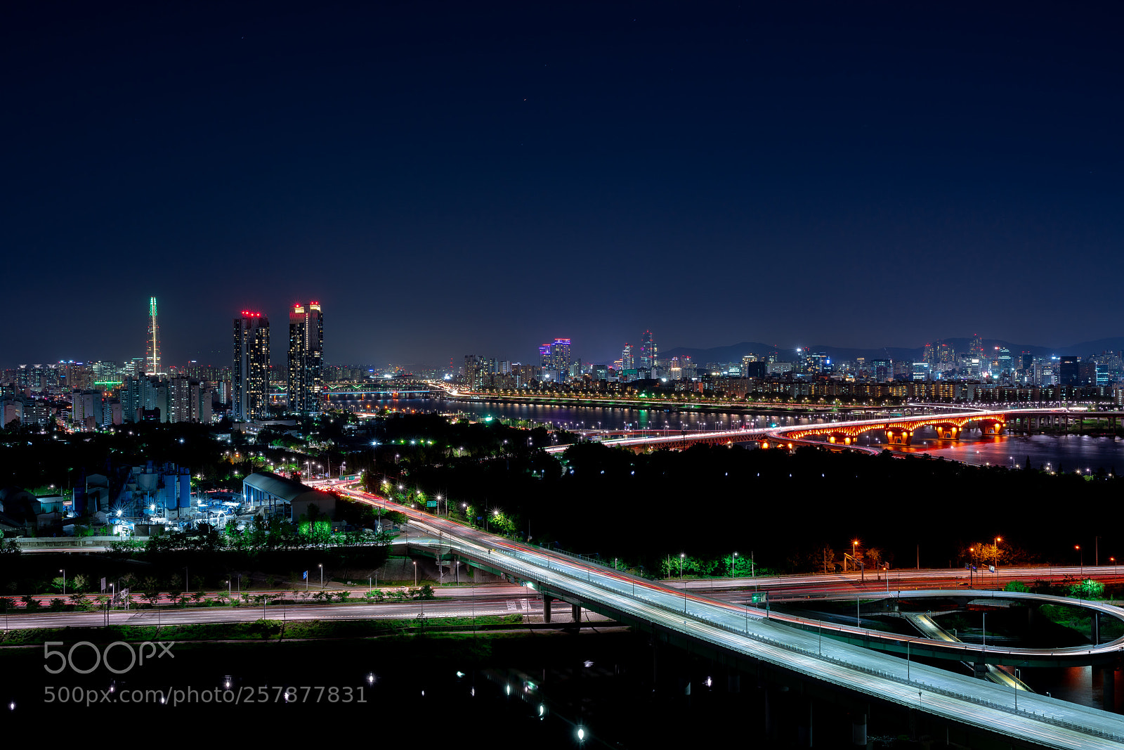 Sony a7R III sample photo. The nightview of seoul photography
