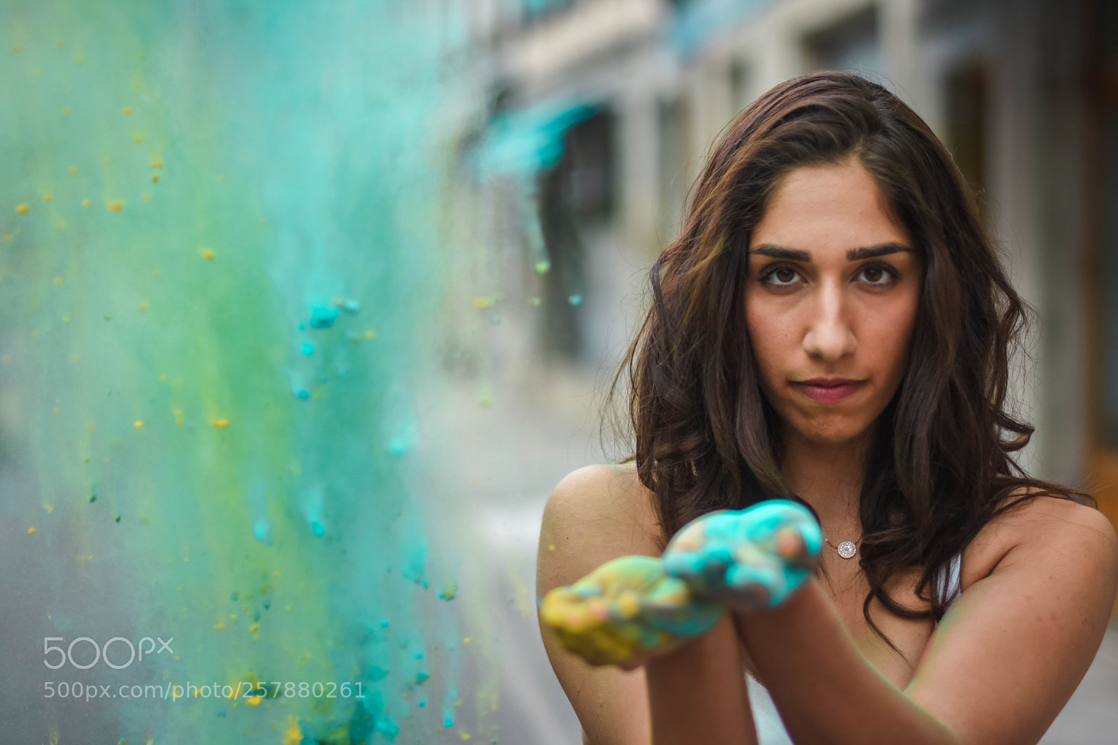 Nikon D7200 sample photo. Portrait poudre holi photography