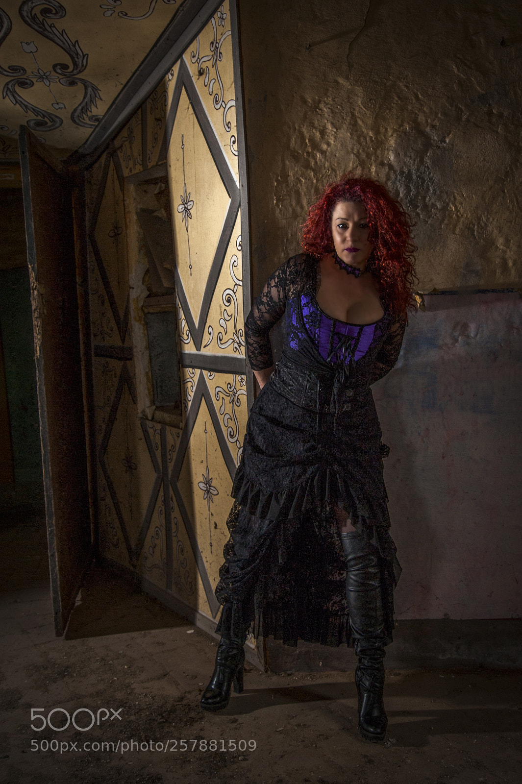 Nikon D700 sample photo. Lady in old abandoned photography