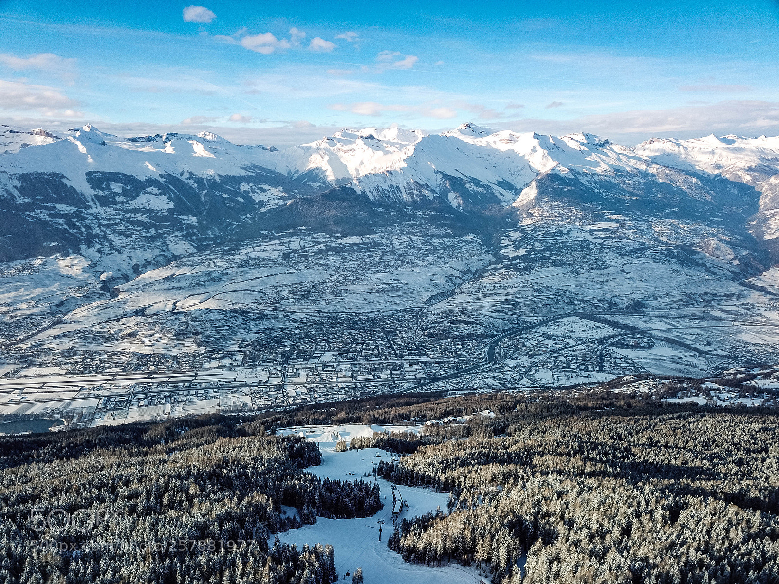 DJI FC220 sample photo. Switzerland verbier photography