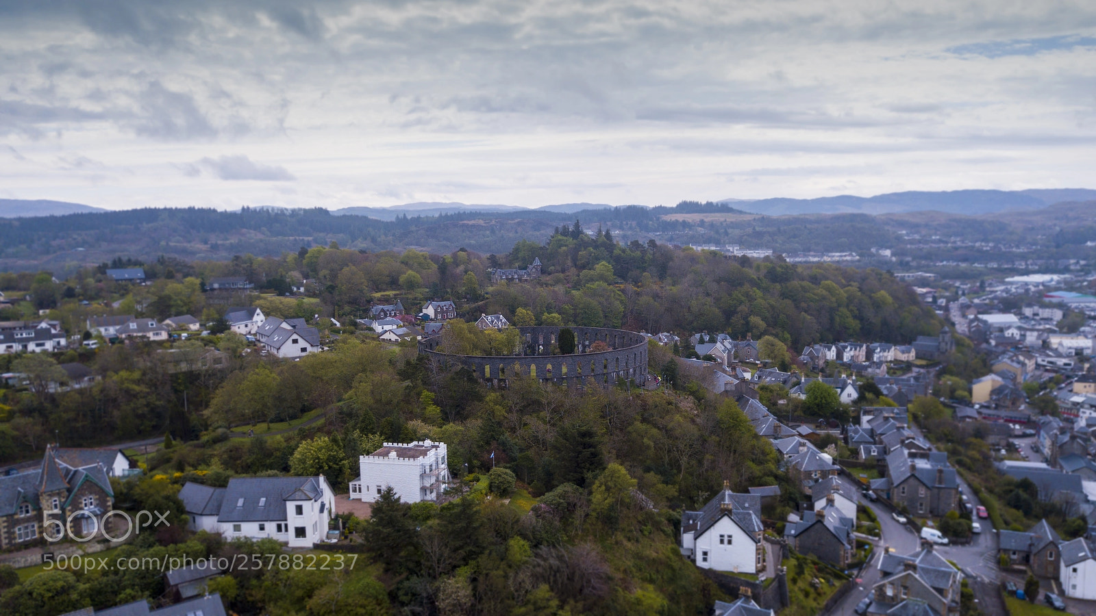 DJI FC220 sample photo. Mccaig's tower photography