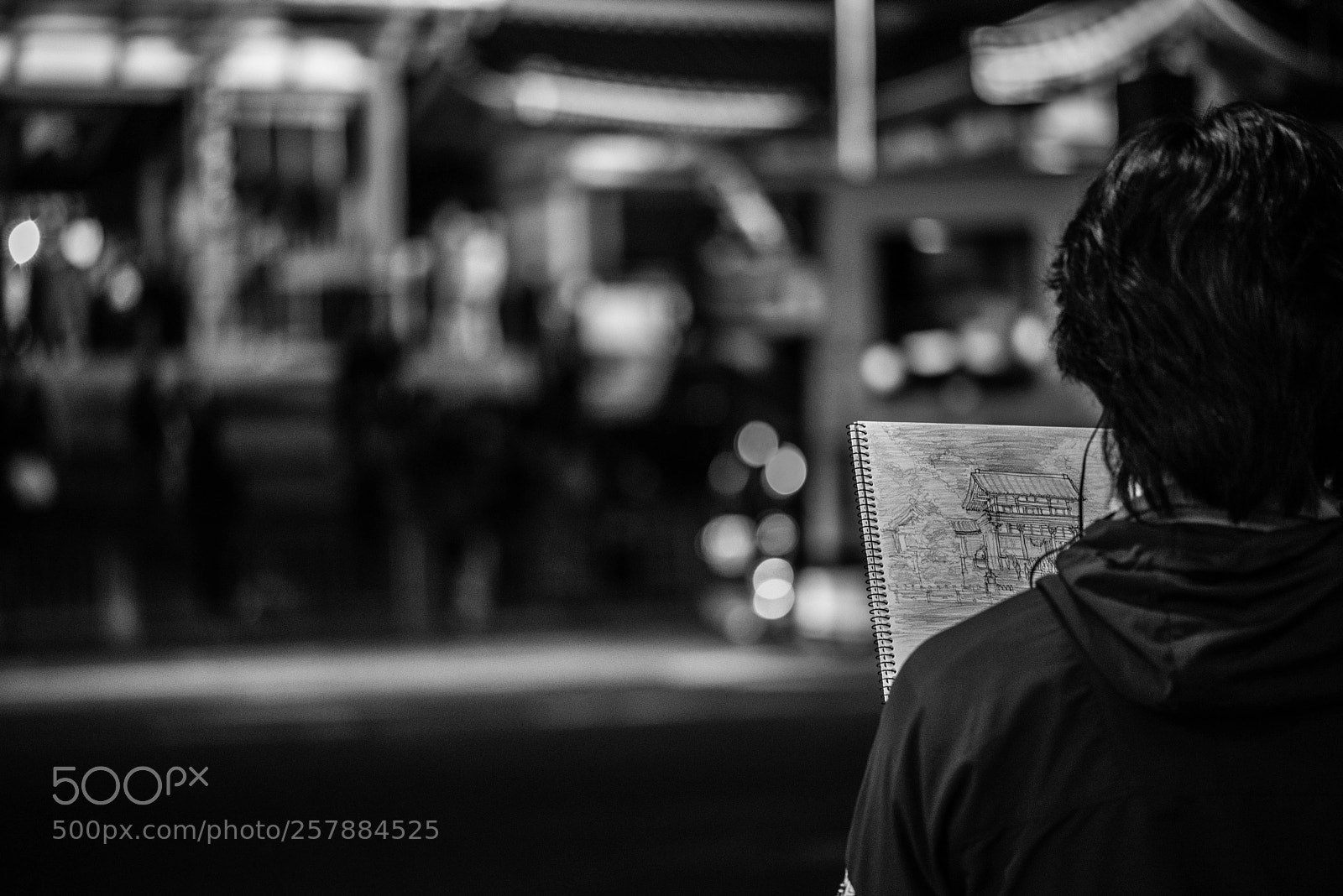 Nikon D750 sample photo. The lone artist photography