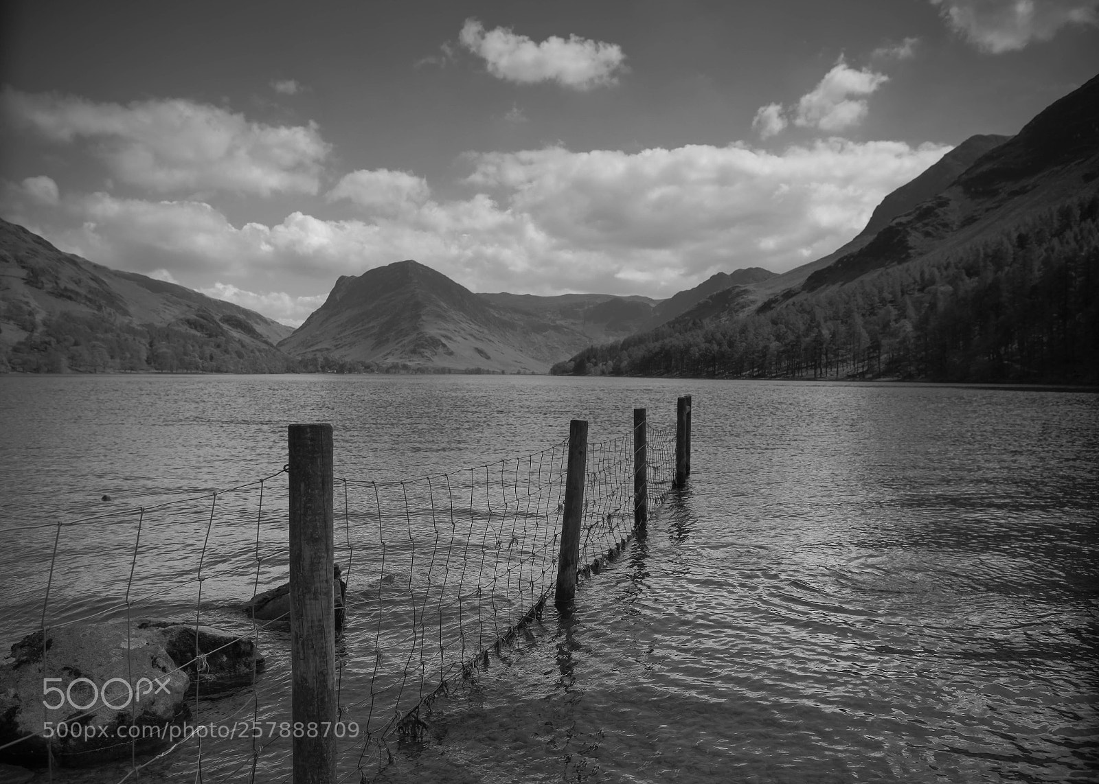 Canon EOS 5D Mark II sample photo. Black & white buttermere photography