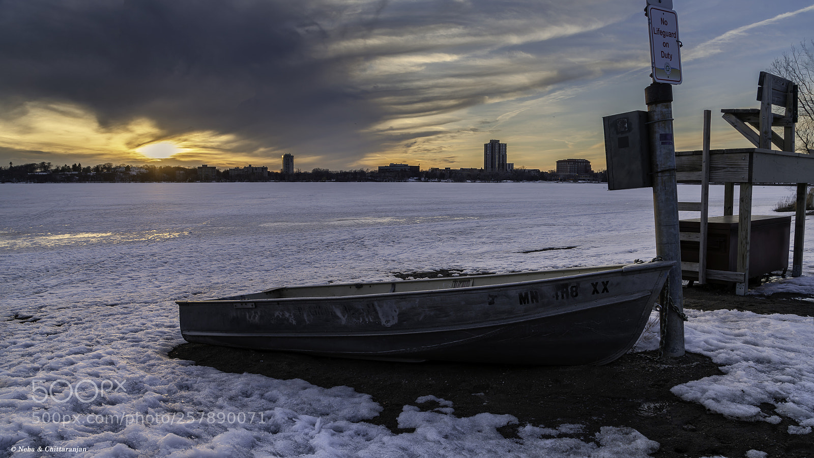 Sony a7R II sample photo. Frozen lake calhoun, minneapolis photography