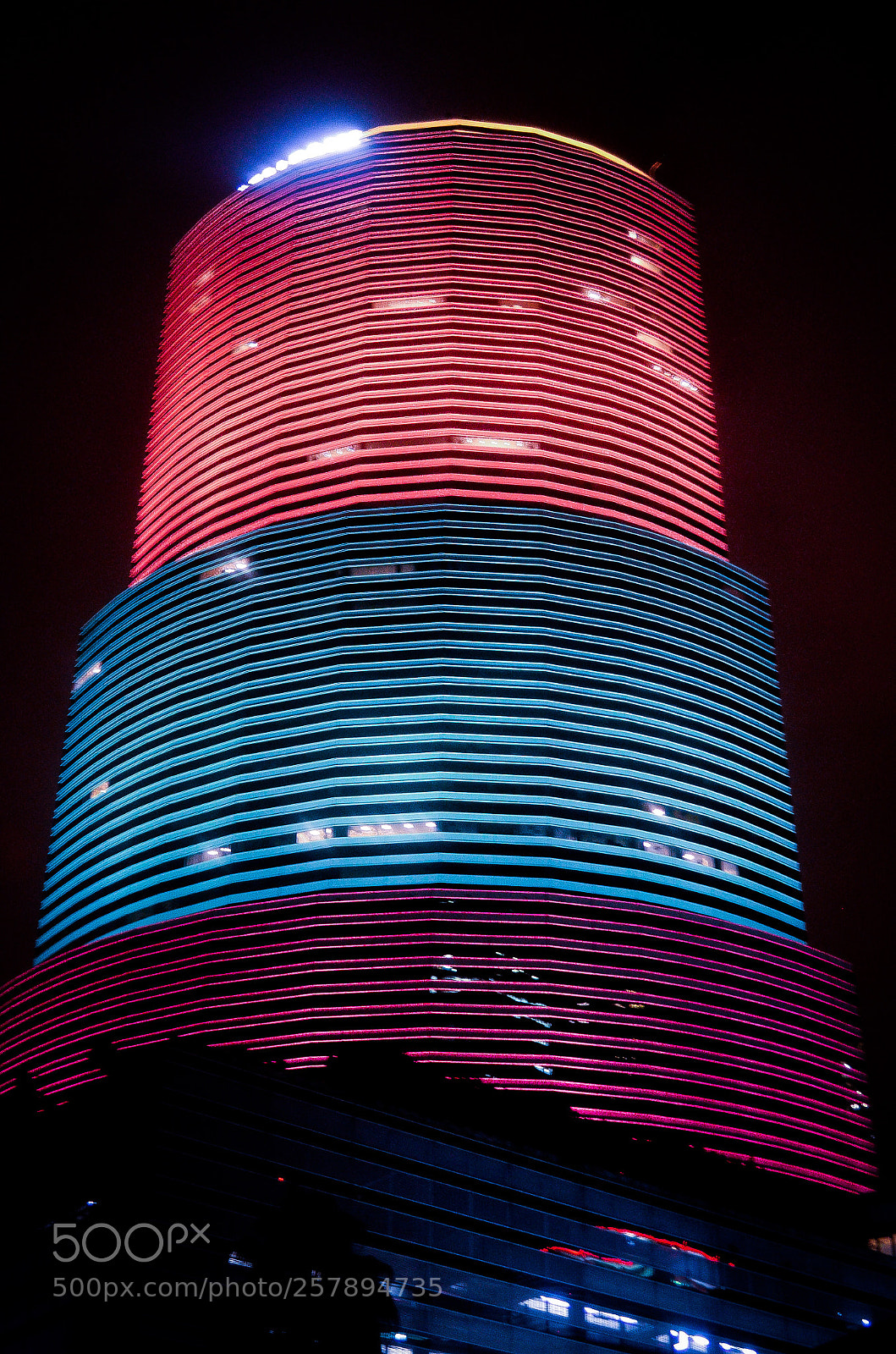 Nikon D5100 sample photo. Miami tower glows with photography