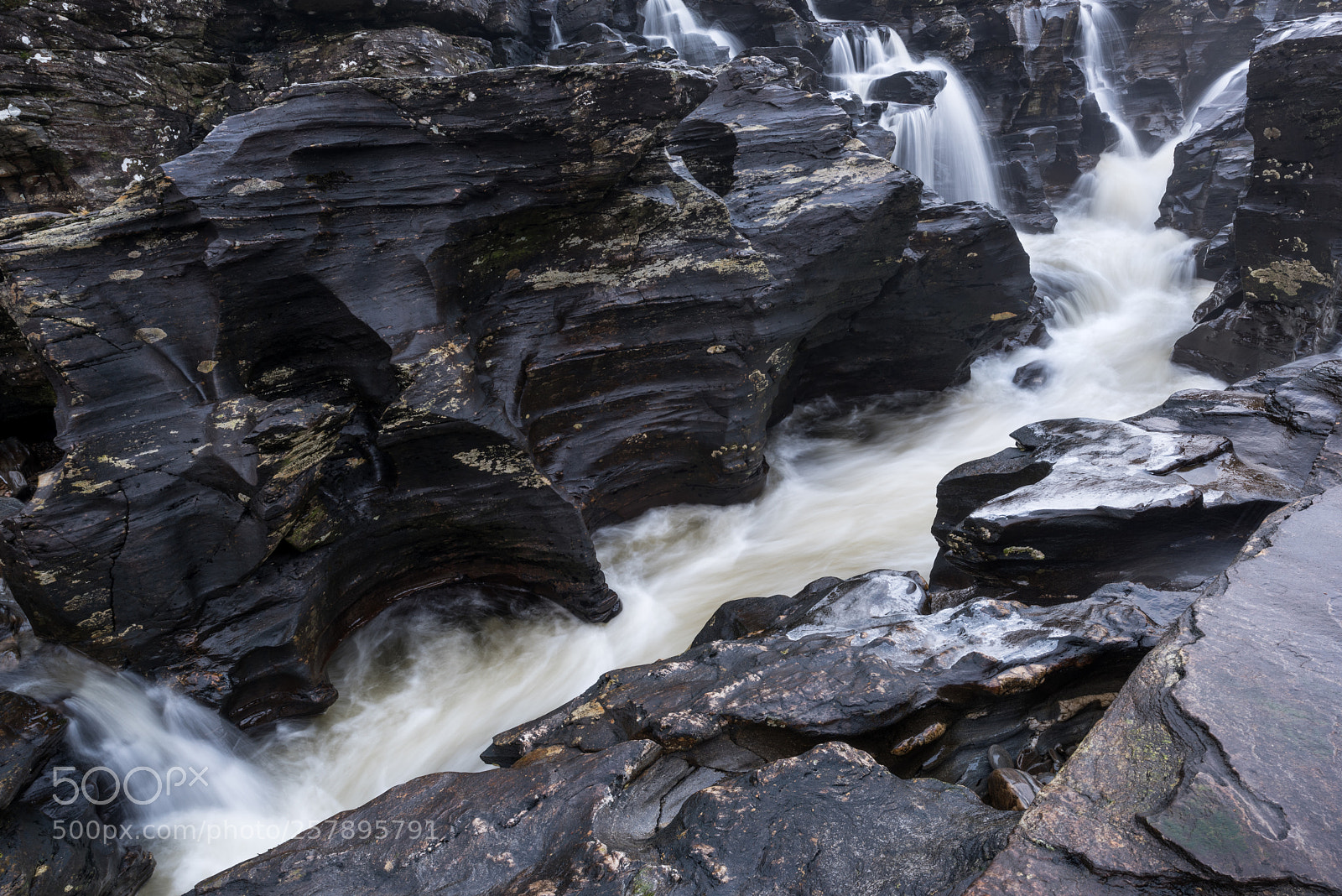 Nikon D810 sample photo. Glen orchy falls #1 photography