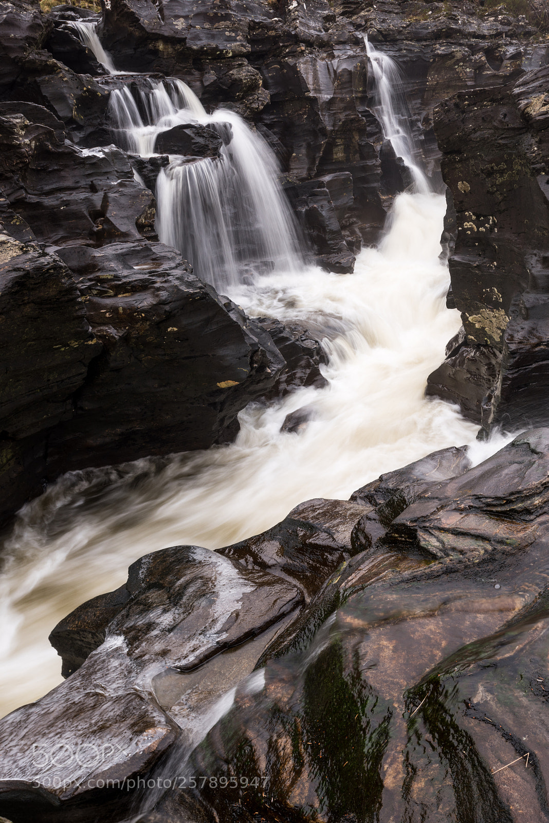 Nikon D810 sample photo. Glen orchy falls #3 photography