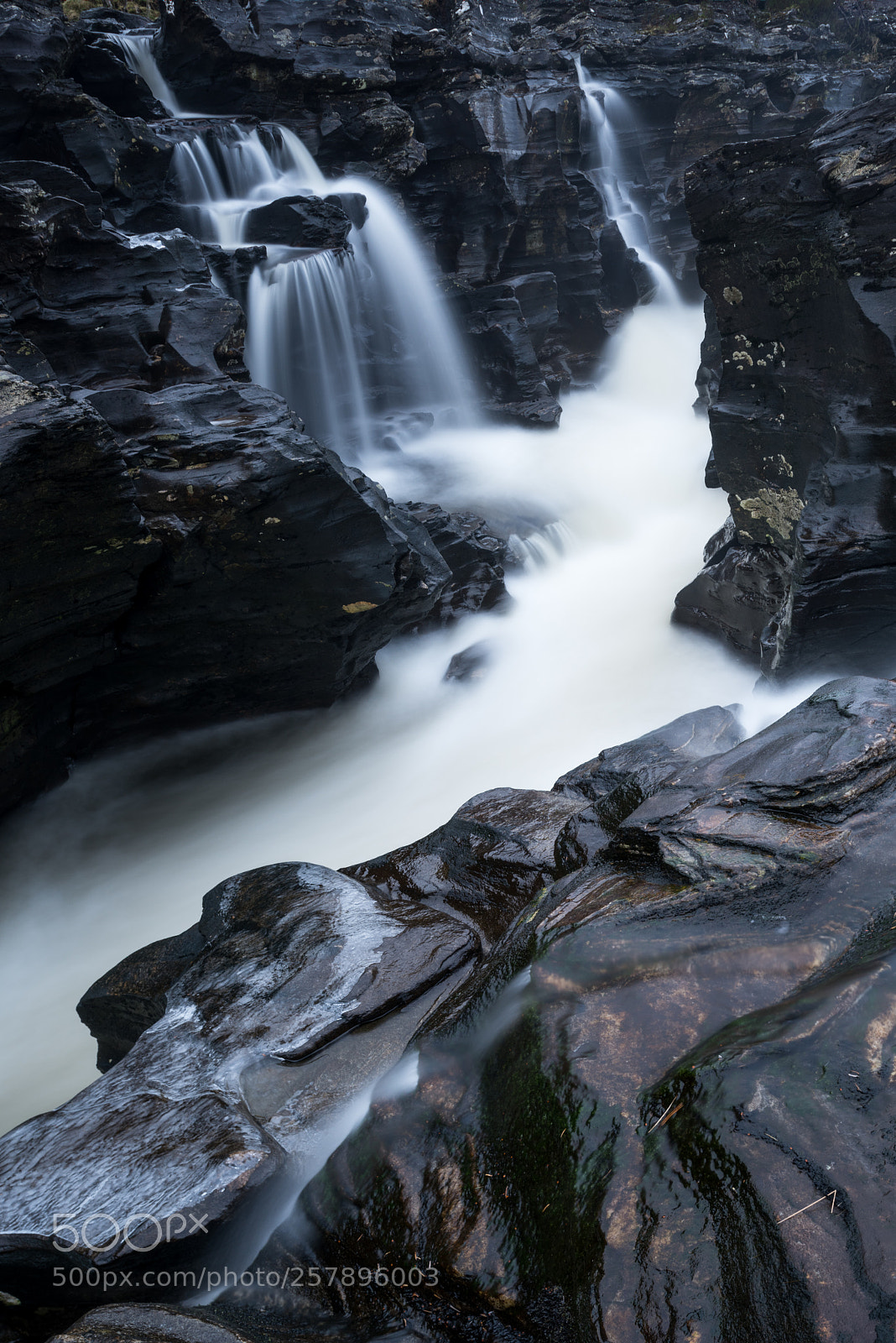 Nikon D810 sample photo. Glen orchy falls #4 photography