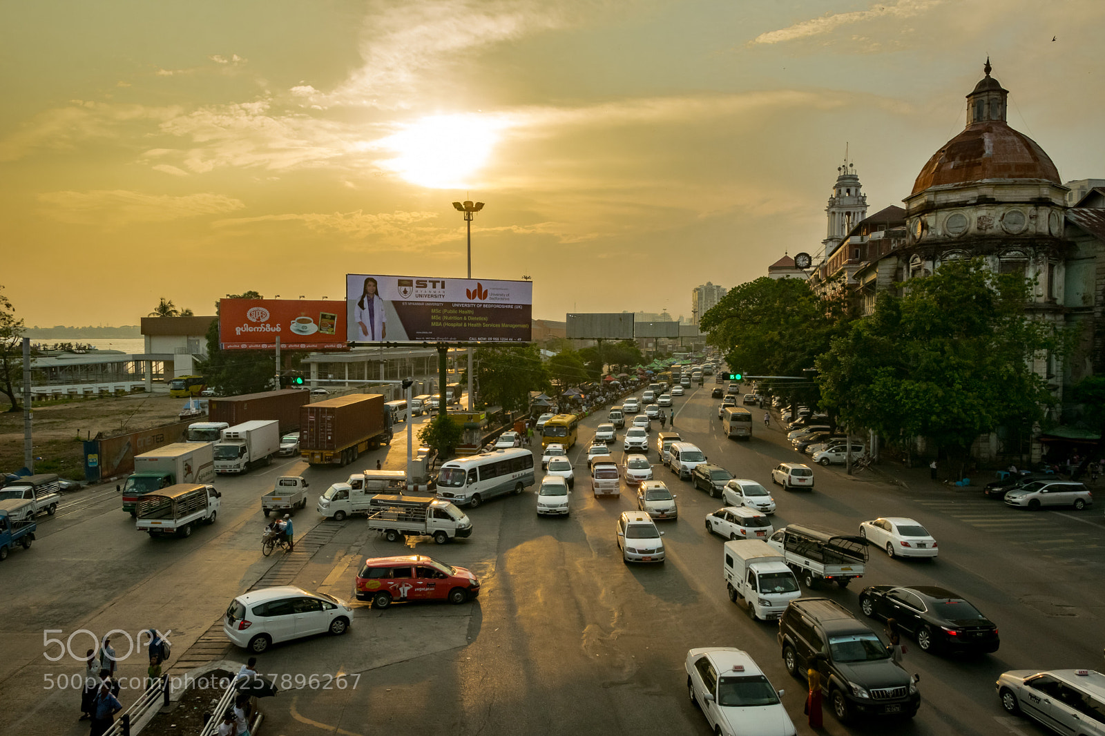 Nikon D5300 sample photo. Yangon and the sunset photography