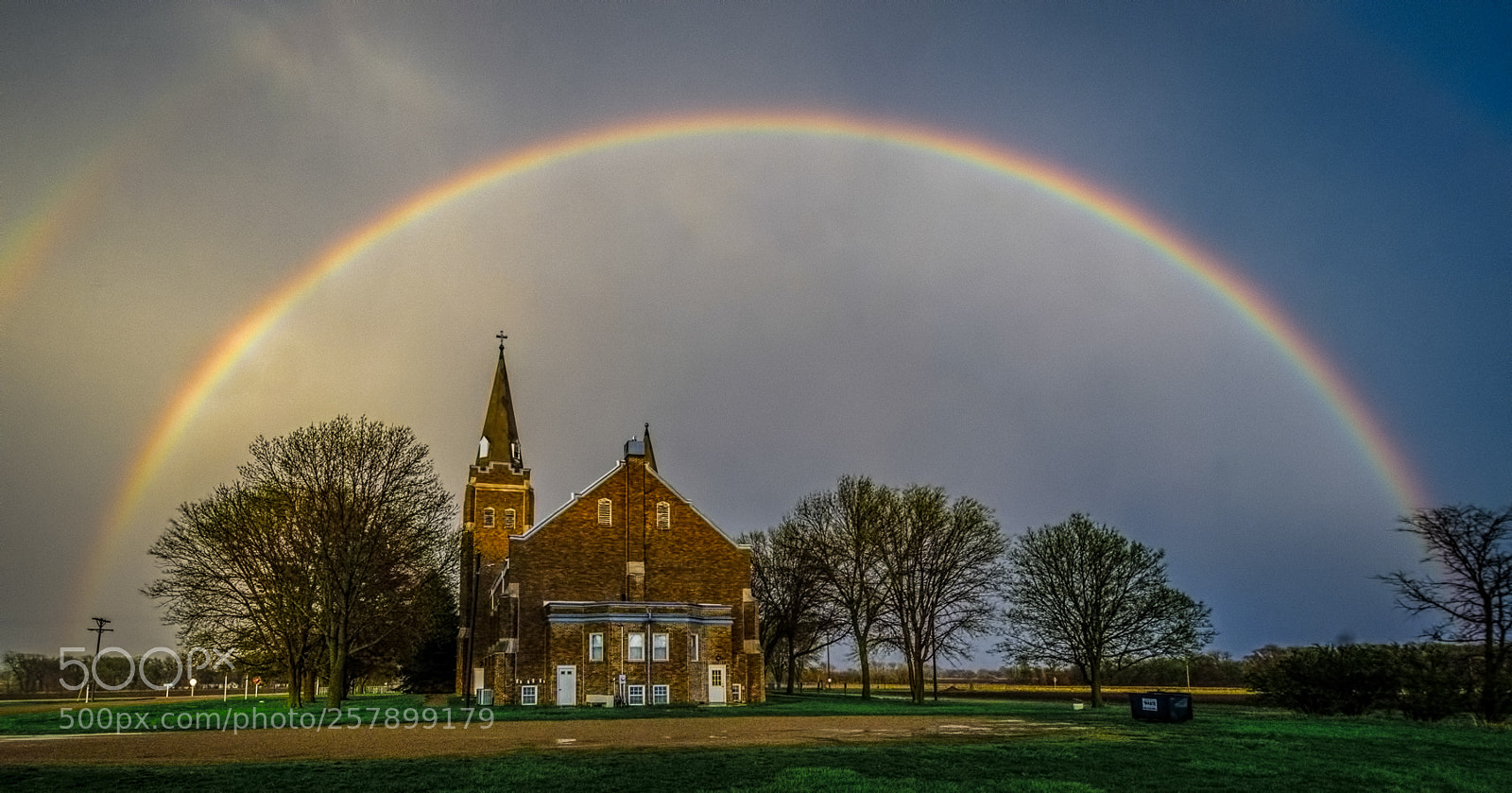 Nikon D500 sample photo. St. paul church rainbow photography