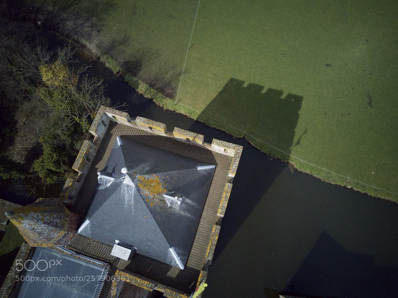 DJI FC220 sample photo. Medieval shadow photography