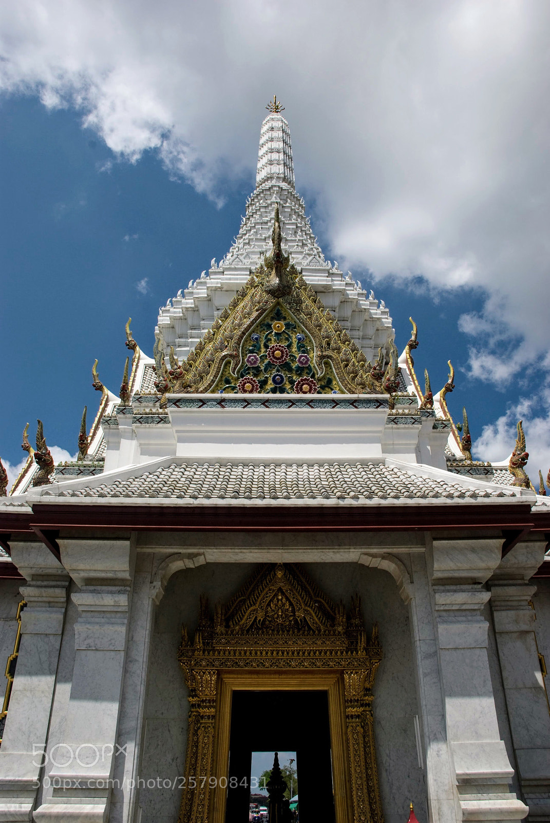 Nikon D80 sample photo. White buddhist temple  photography