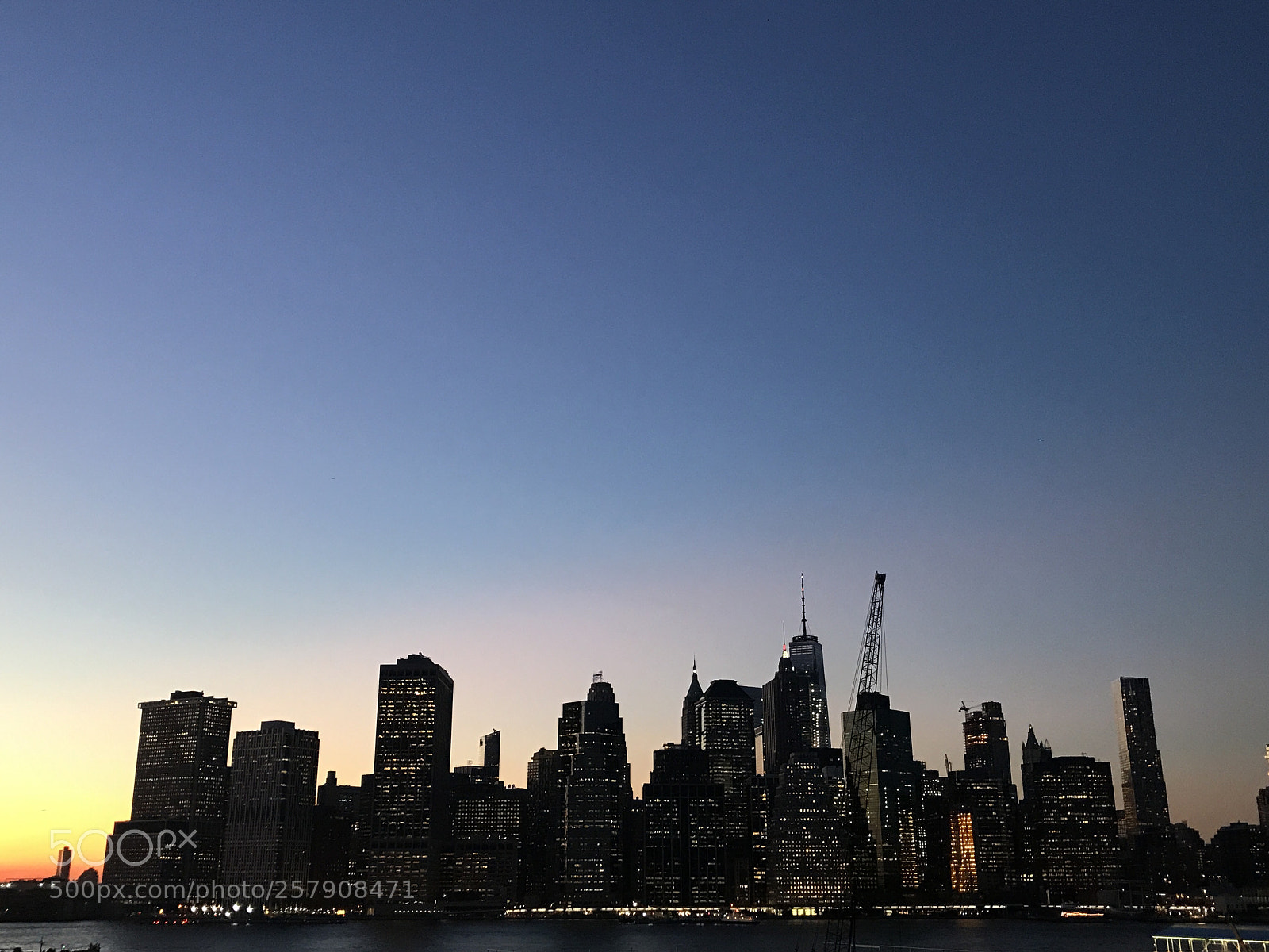 Apple iPhone 7 Plus sample photo. Evening manhattan  photography