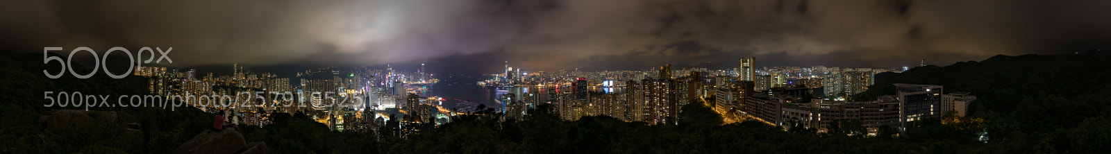 Canon EOS 5D Mark IV sample photo. Hong kong skyline 360° panorama photography