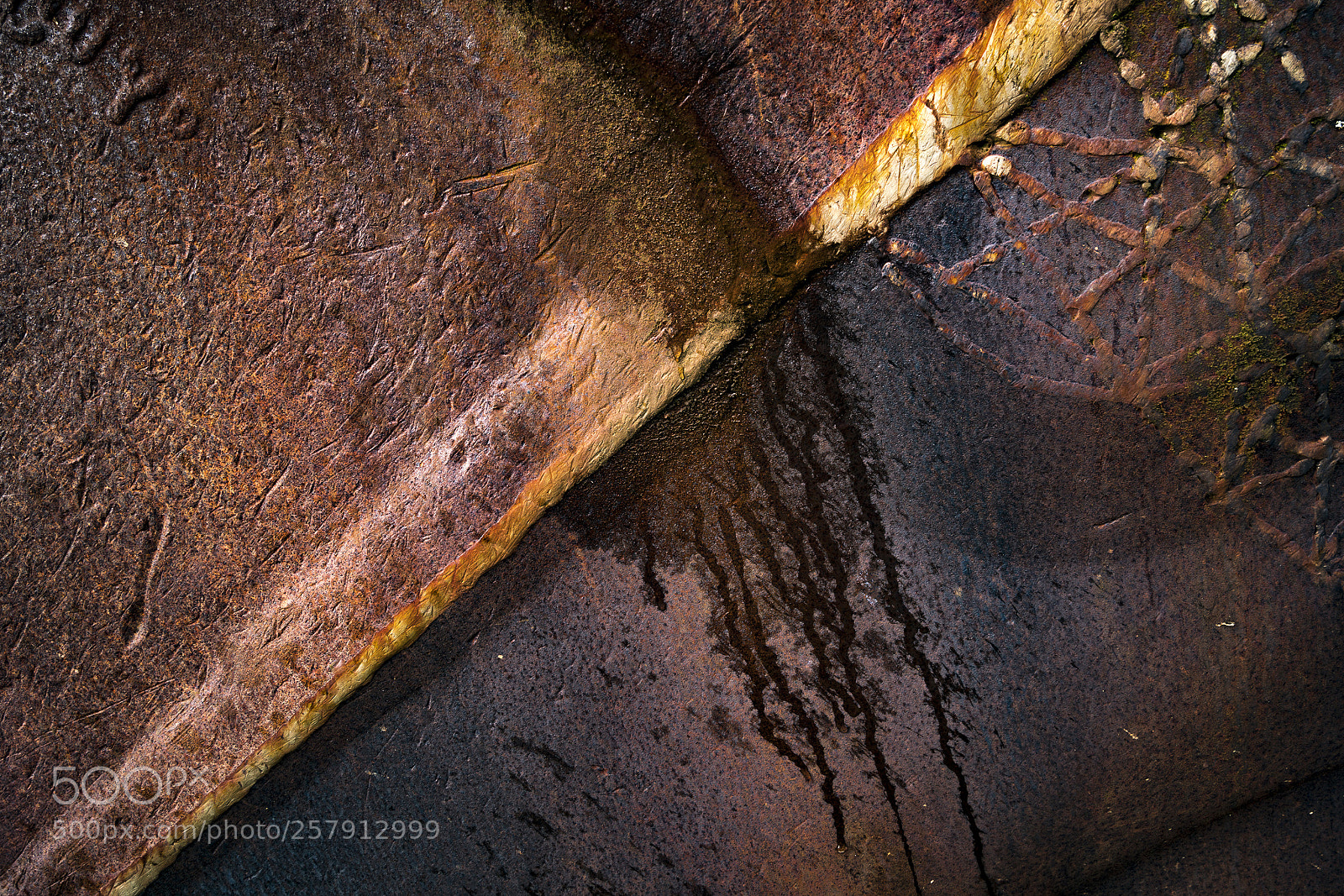 Sony a7R III sample photo. Rain on rust photography