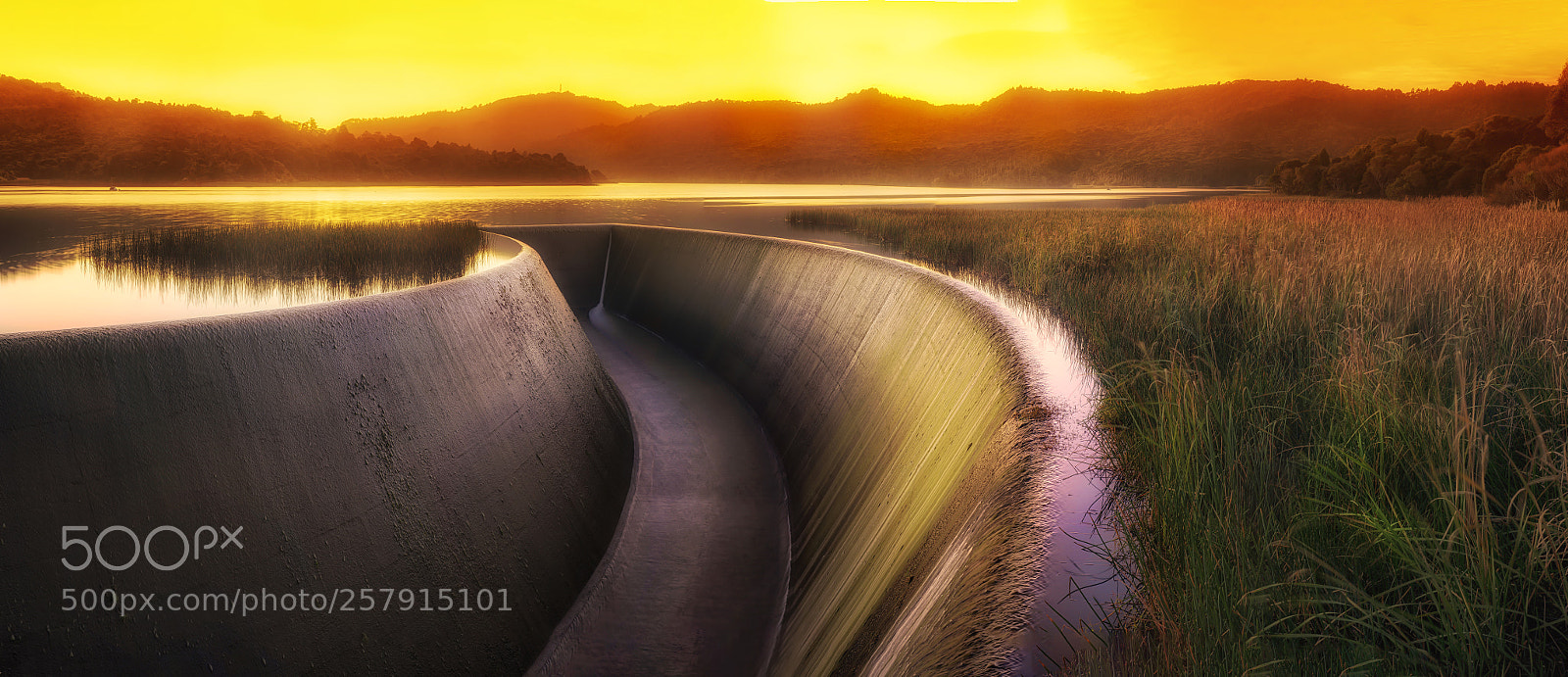 Nikon D800 sample photo. Spillway sunset photography
