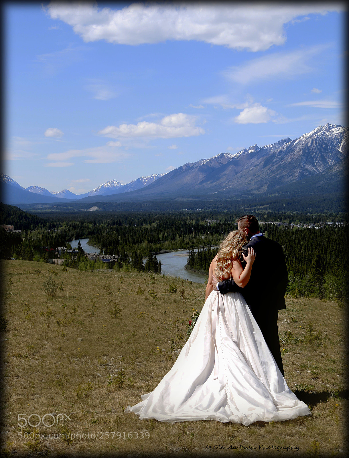 Canon EOS 70D sample photo. Bride & groom, bow valley photography