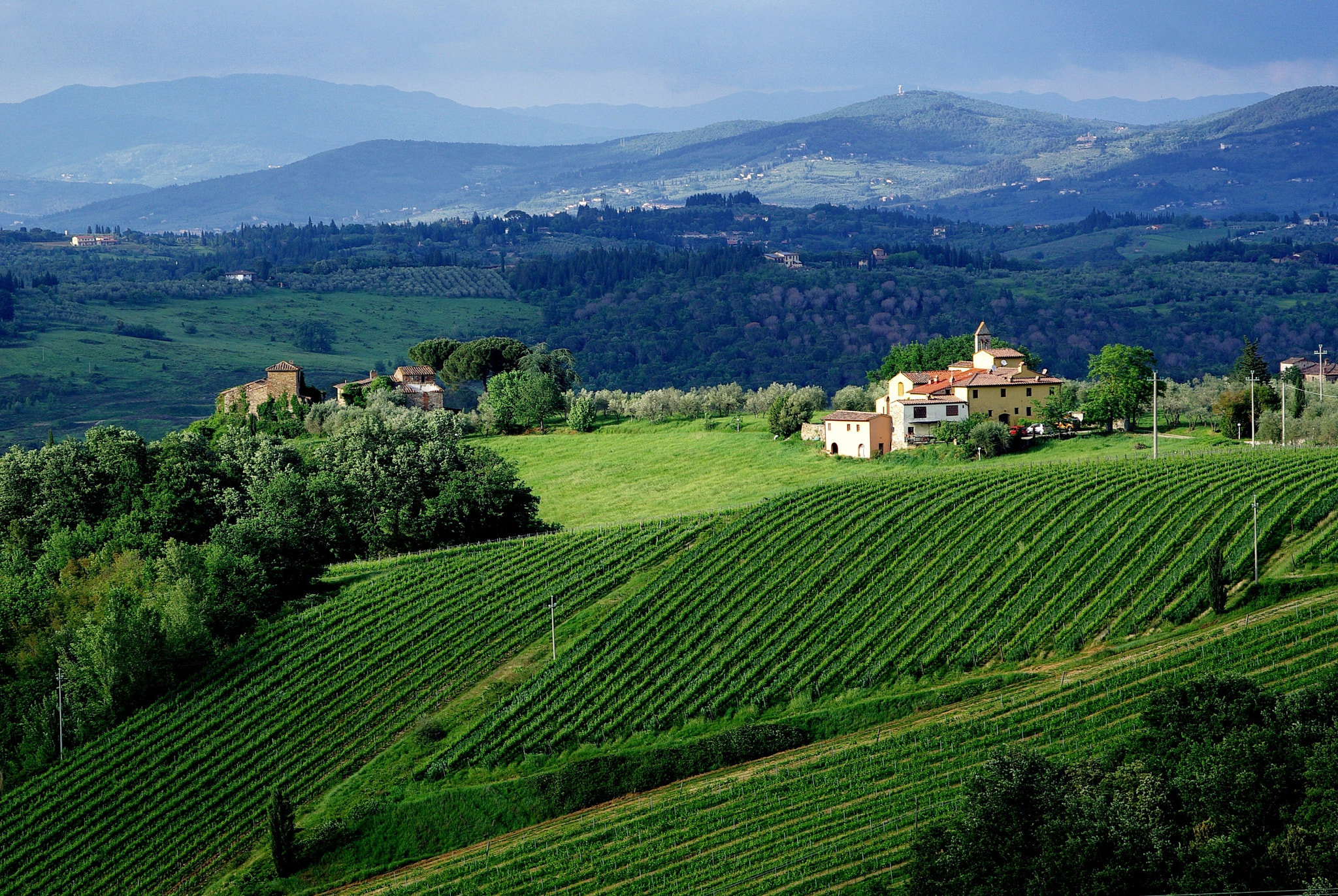 Pentax K10D + smc PENTAX-F 35-105mm F4-5.6 sample photo. Chianti countryside photography