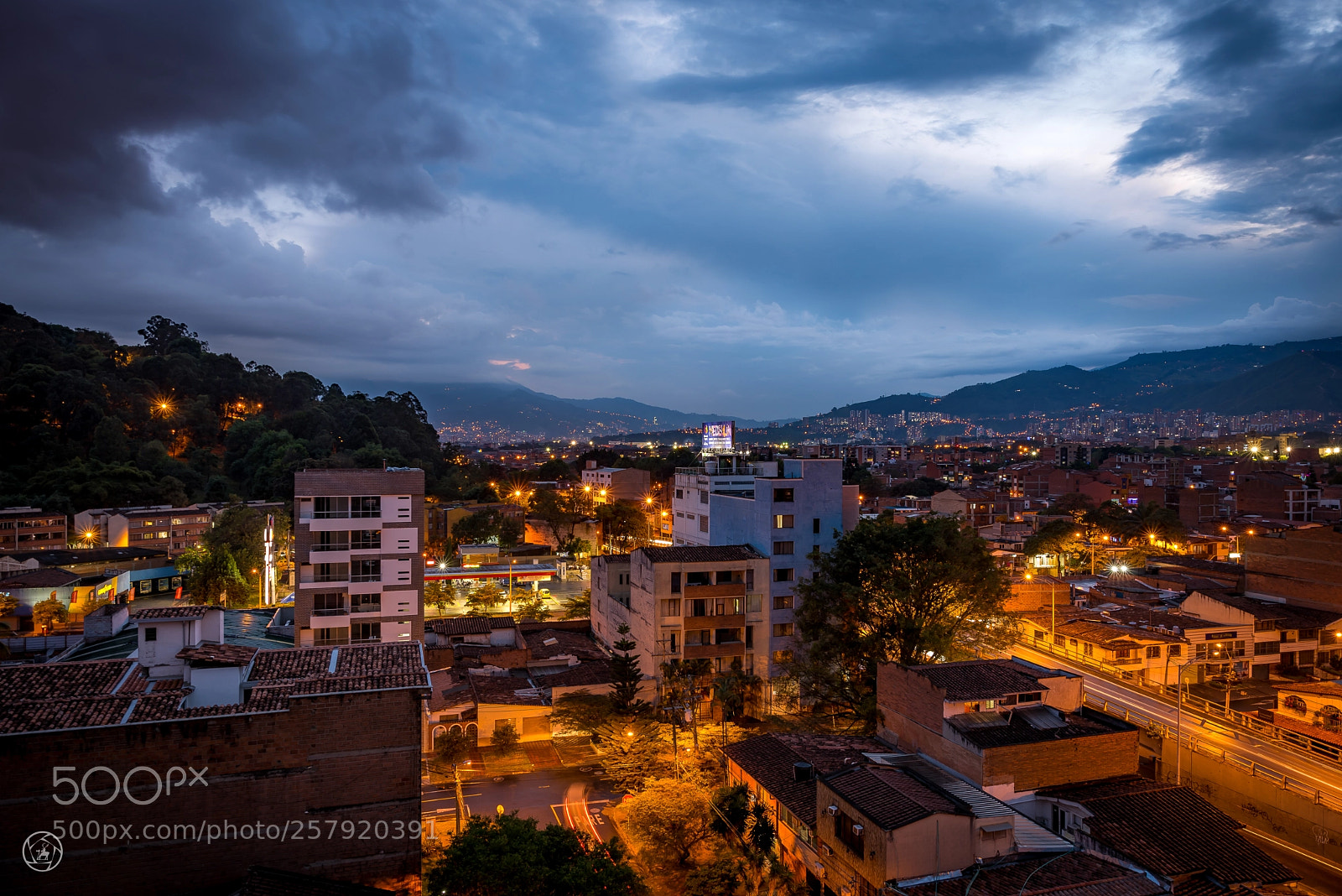 Nikon D750 sample photo. Medellin at night photography