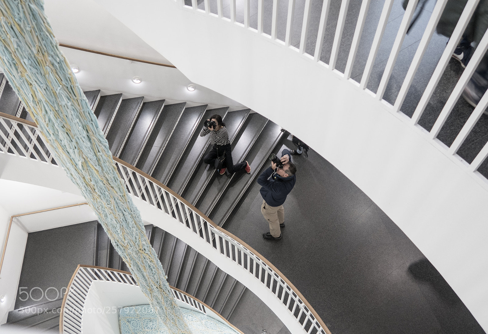 Canon PowerShot G7 X Mark II sample photo. Photographers on the stairs photography