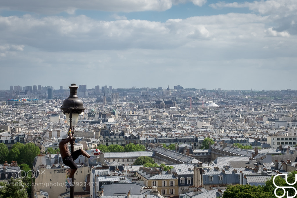 Fujifilm X-T1 sample photo. Paris football air photography