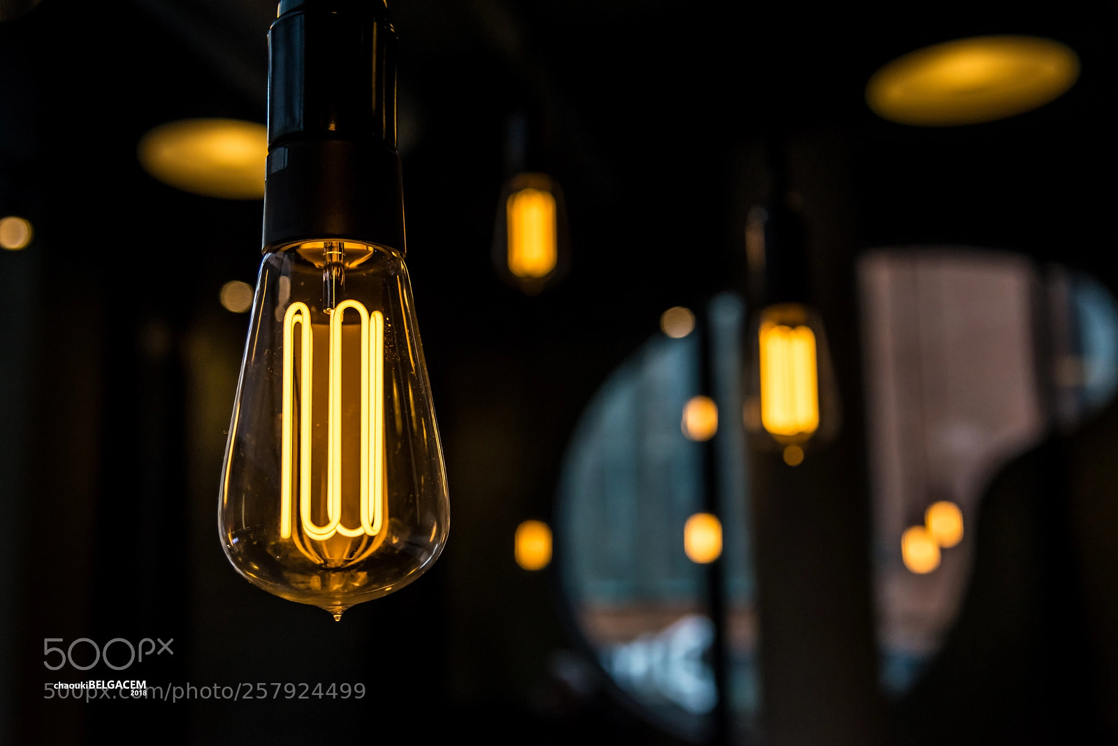 Nikon D610 sample photo. Starbuks lights photography