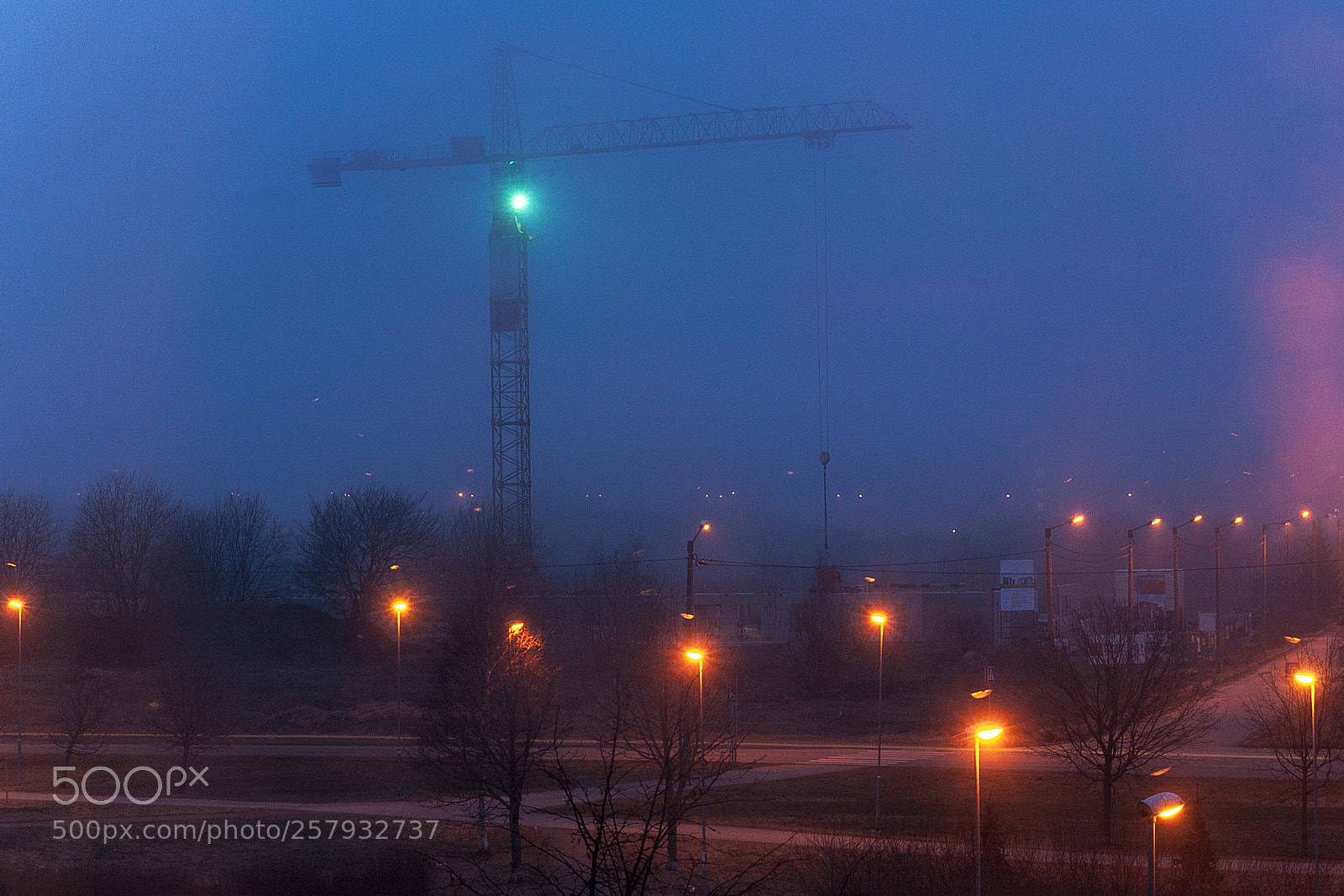 Canon EOS 1000D (EOS Digital Rebel XS / EOS Kiss F) sample photo. Tower crane and illumination photography