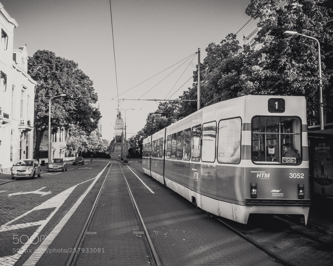 Sony a6500 sample photo. Tram in capital the photography
