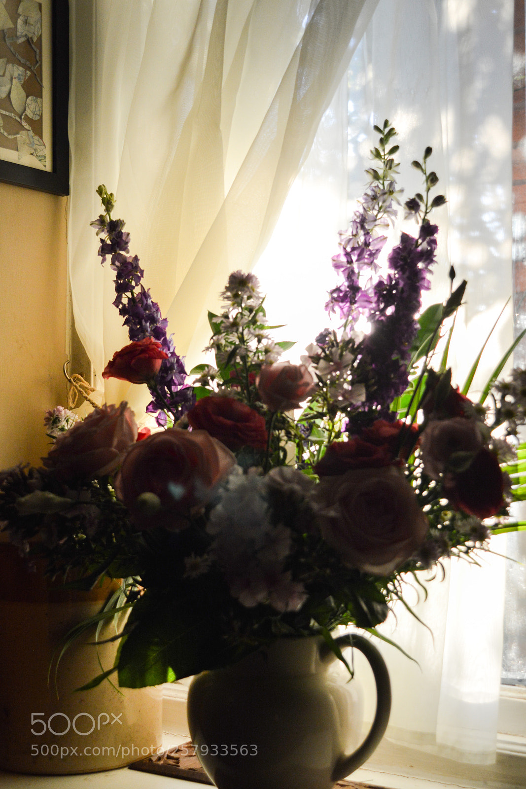 Nikon D3200 sample photo. Flowers in the window photography