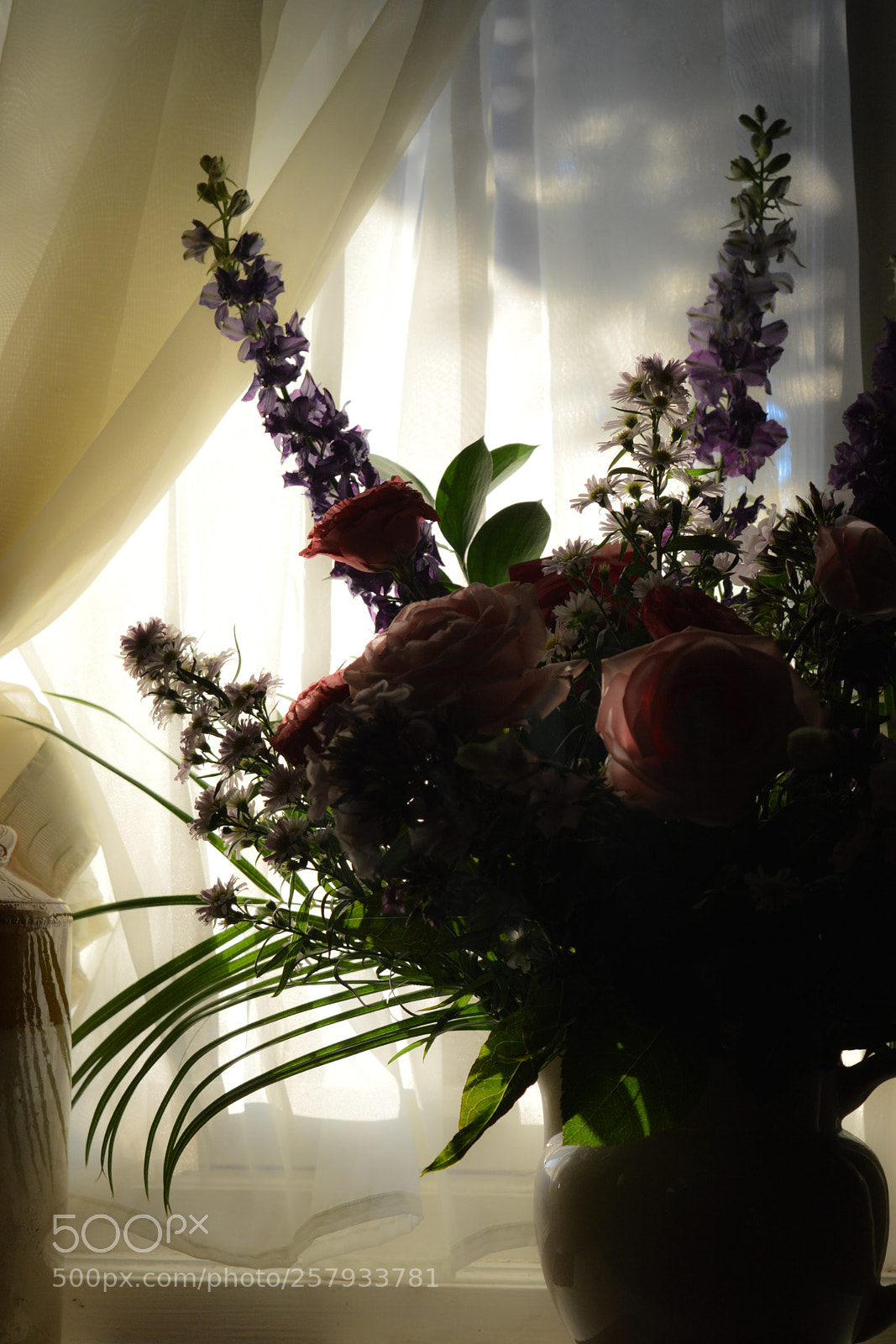 Nikon D3200 sample photo. Flowers in the window photography