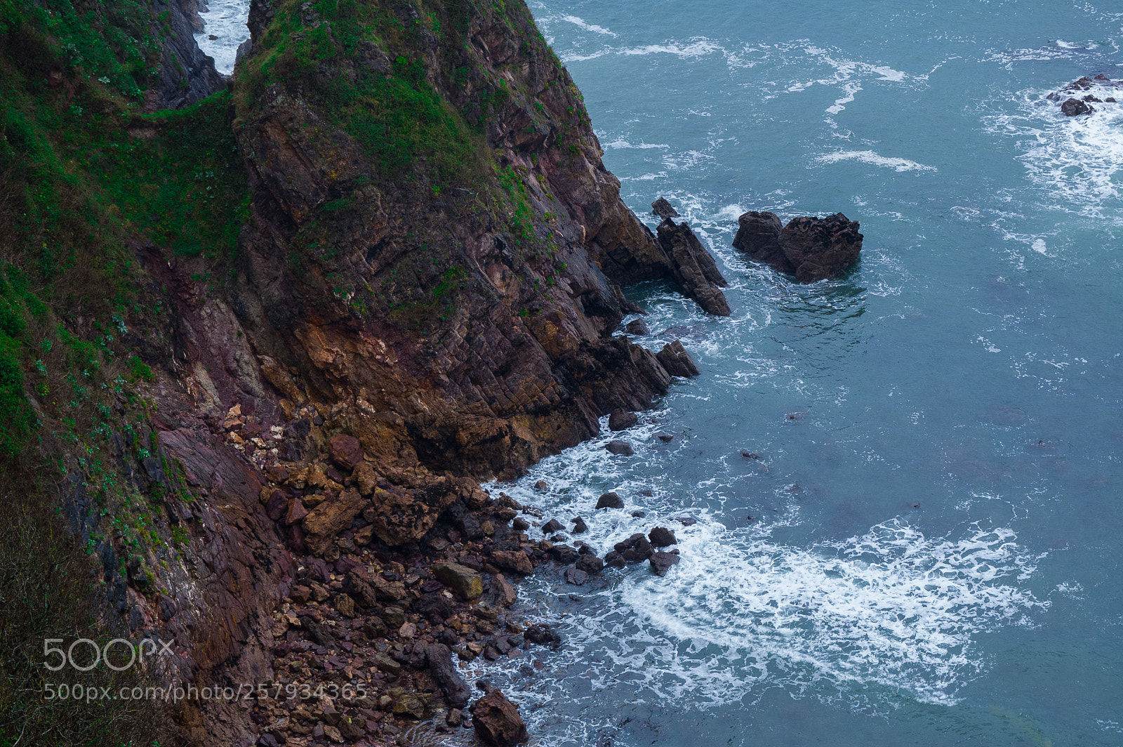 Nikon D50 sample photo. Asturian cliff photography
