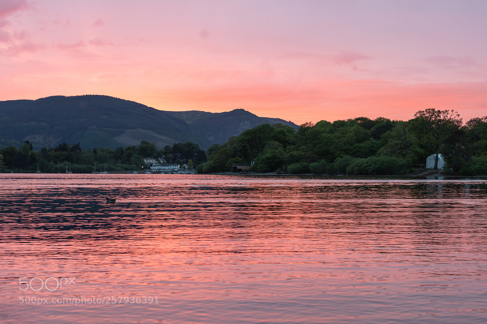 Canon EOS 5D Mark IV sample photo. Derwentwater on fire photography