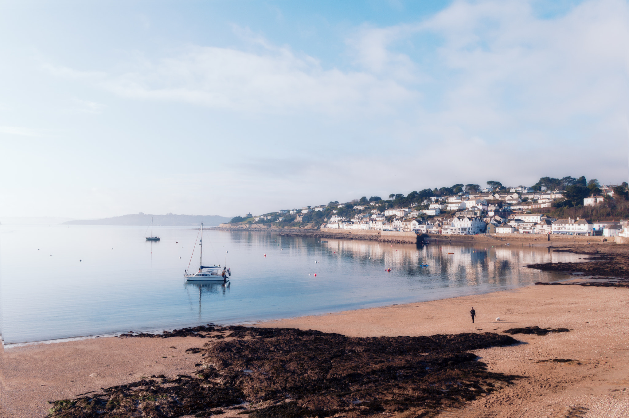 Pentax K-7 sample photo. Calm water at st. mawes photography