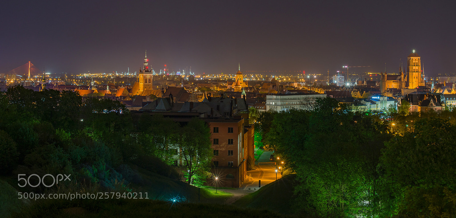 Nikon D610 sample photo. Gdańsk skyline photography