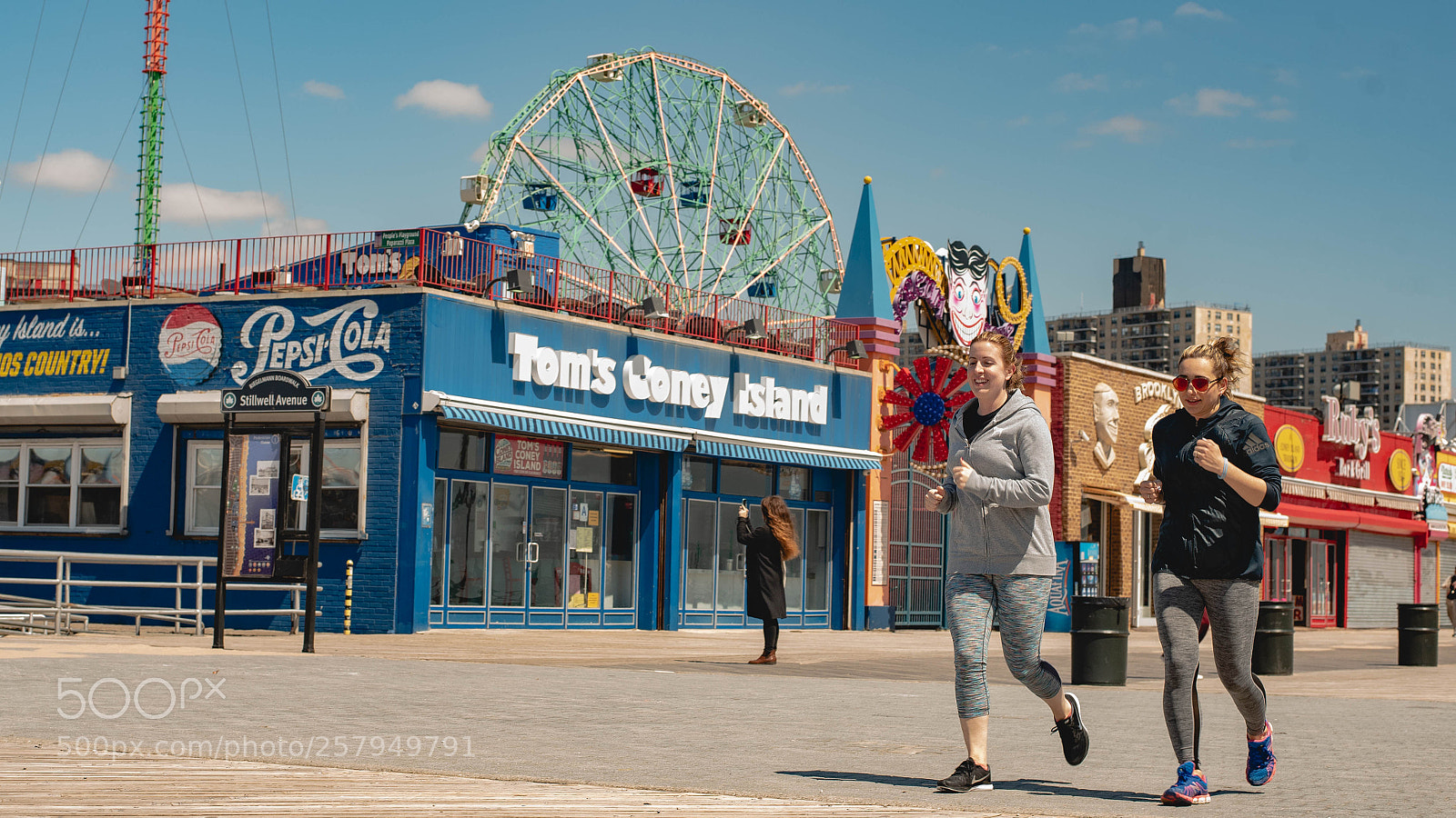 Nikon D750 sample photo. Coney island joggers photography