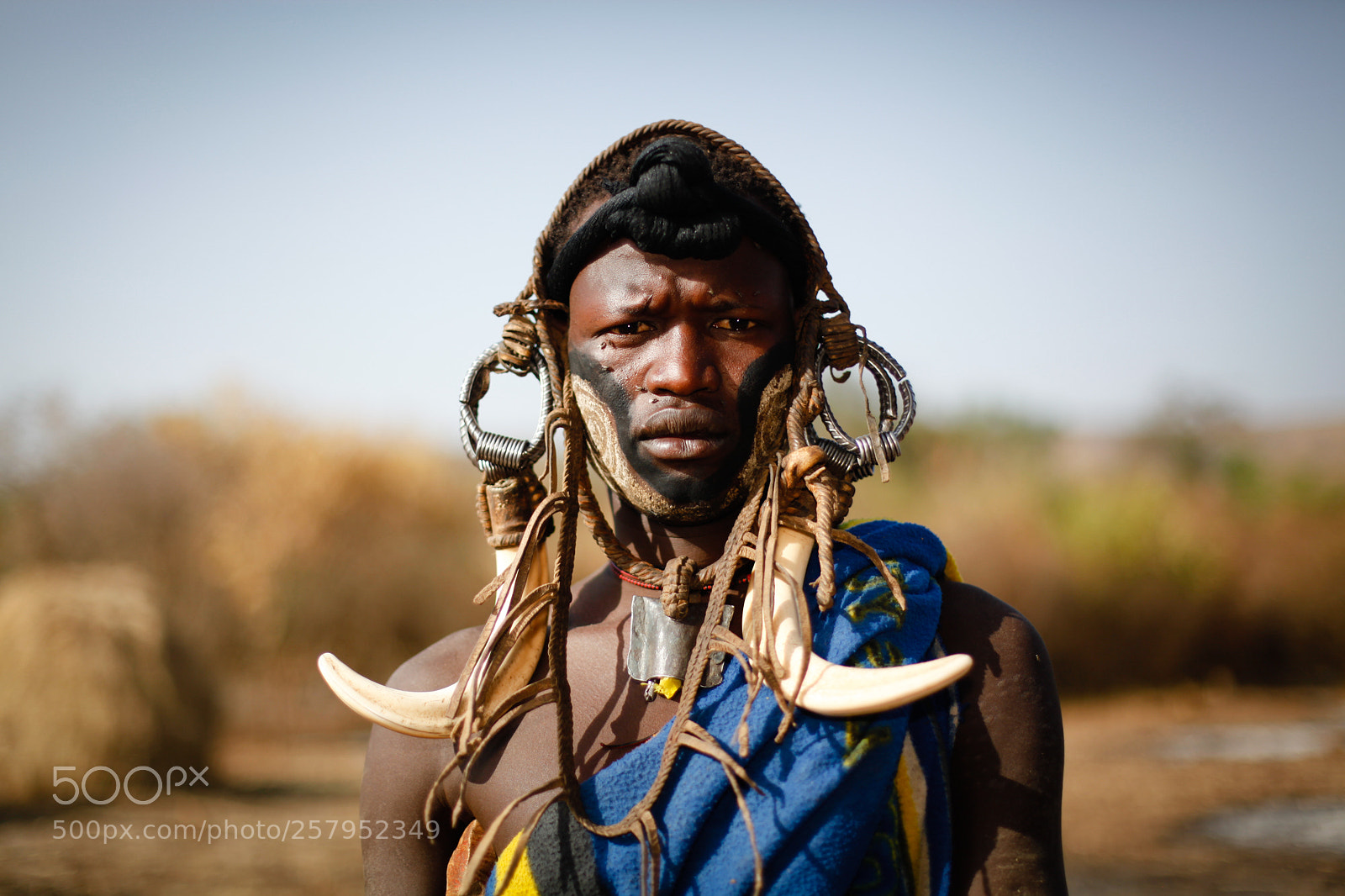 Canon EOS 5D Mark II sample photo. Mursi man photography