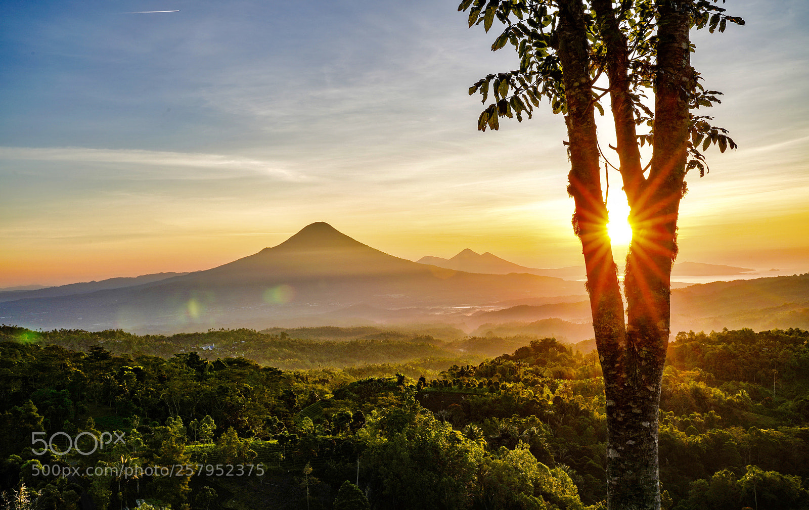 Sony a7R III sample photo. Sunrise background kelabat mt photography