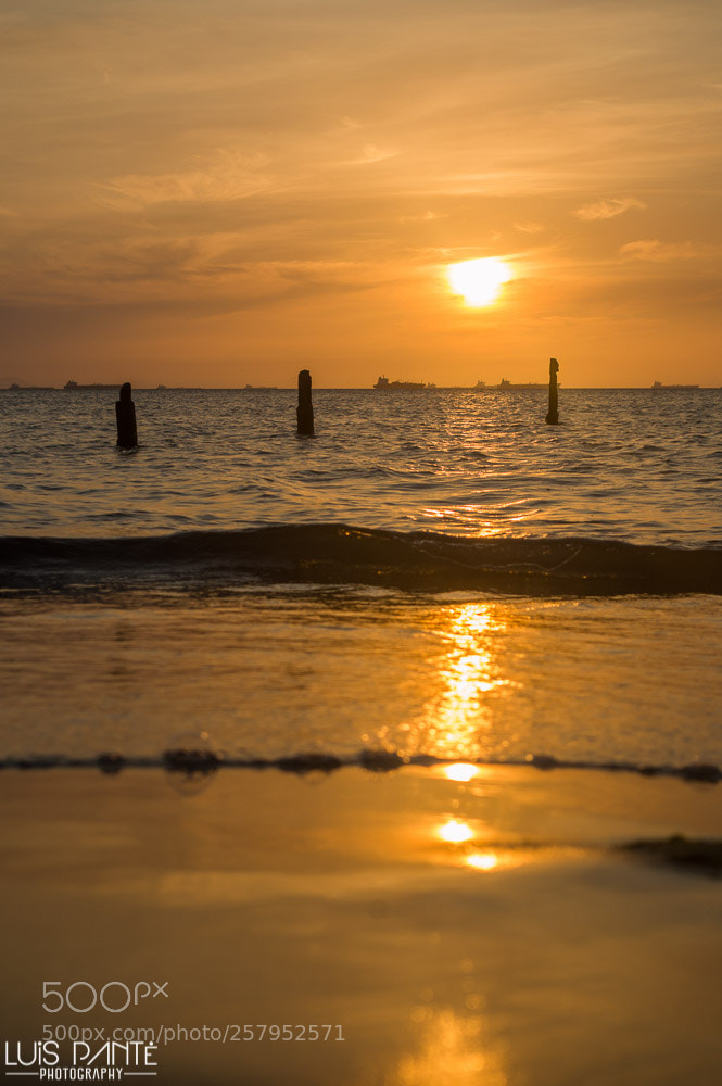 Nikon D3200 sample photo. Diferent and original sunset photography