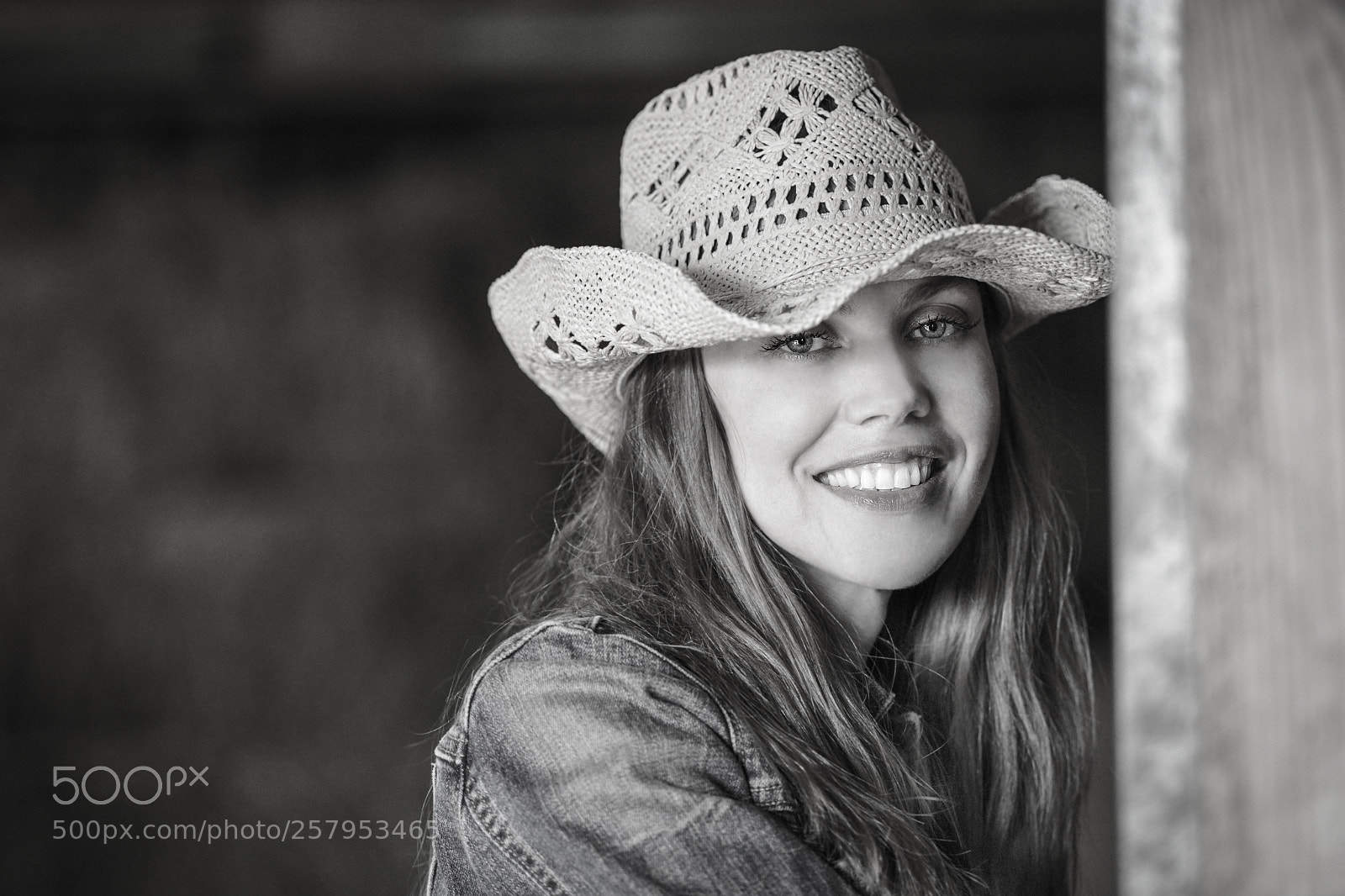 Nikon D800 sample photo. Jackie b&w cowgirl photography