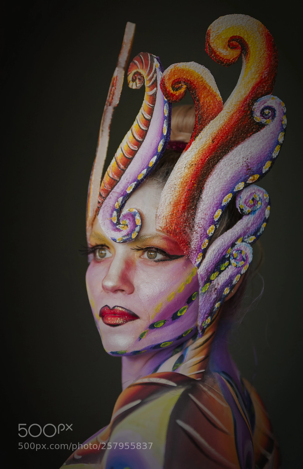 Nikon D700 sample photo. Body painting photography