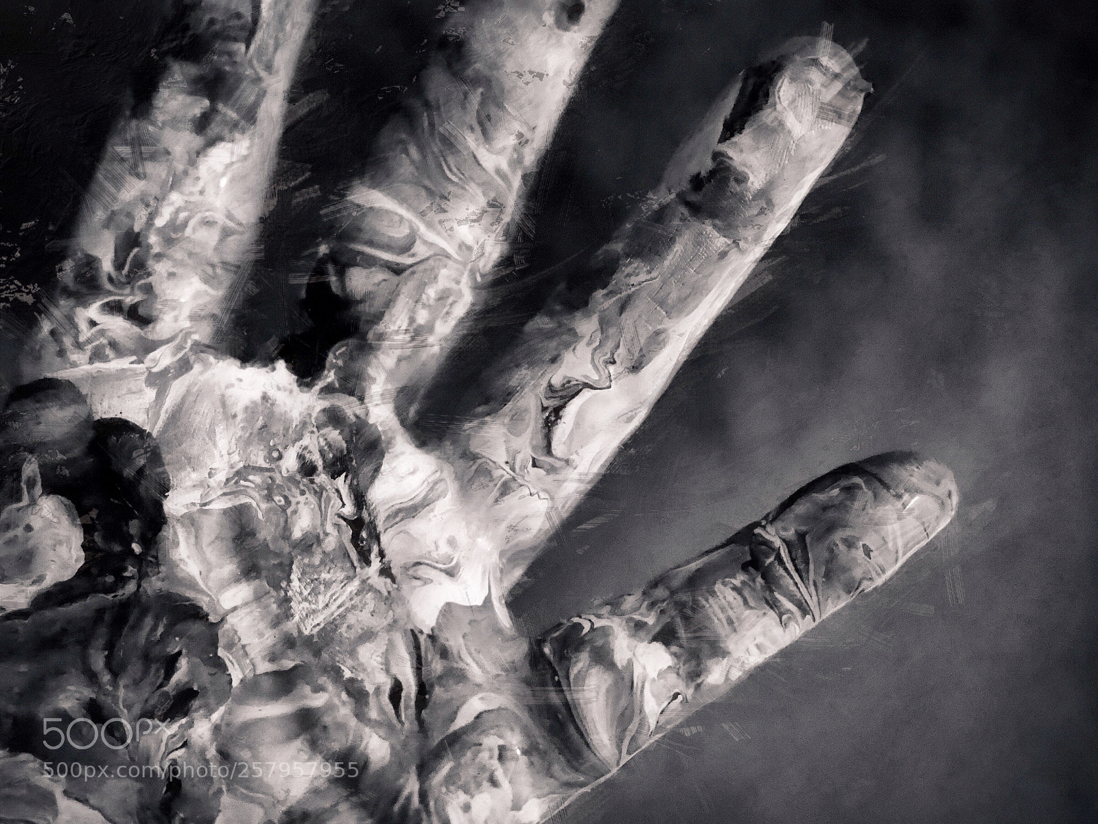 Olympus OM-D E-M1 sample photo. Acrylics painting my hand photography