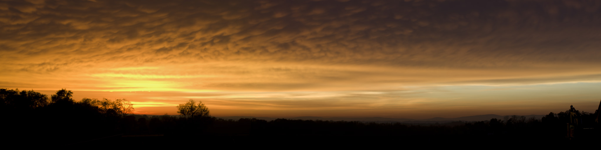 Pentax K-5 II sample photo. Sunset panorama photography
