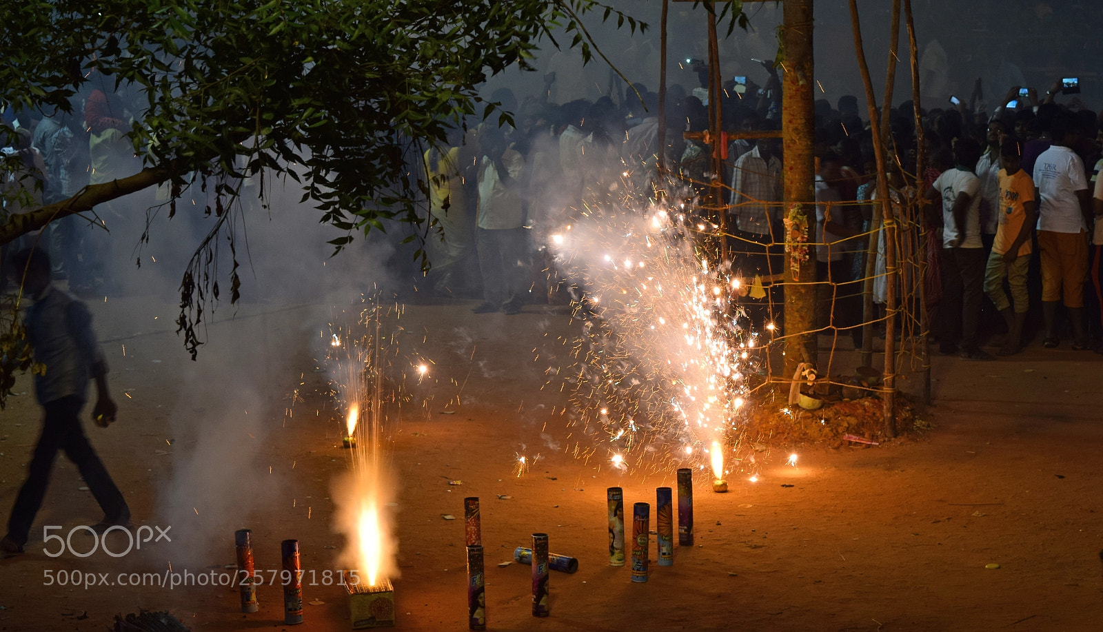 Nikon D3300 sample photo. Fireworks in village festival photography