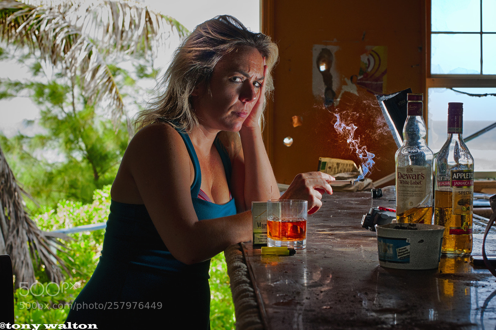 Nikon D90 sample photo. Girl at bar in photography