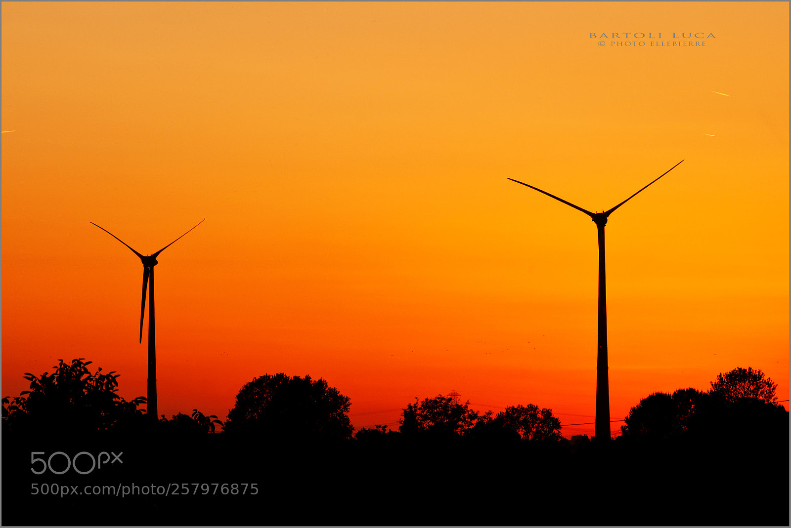 Canon EOS 500D (EOS Rebel T1i / EOS Kiss X3) sample photo. Sunset - wind turbine photography