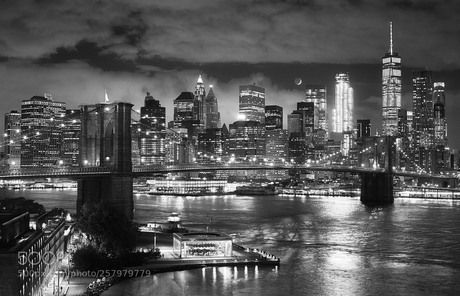 Canon EOS 5D Mark II sample photo. Brooklyn bridge and manhattan photography