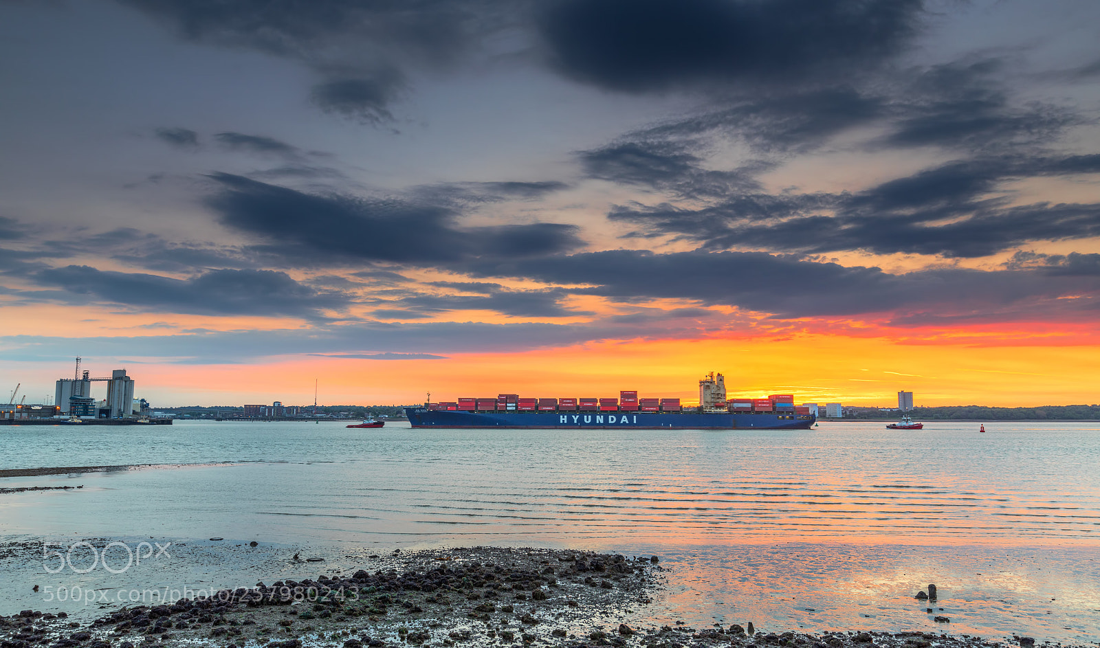 Canon EOS 5D Mark IV sample photo. Dawn containers photography