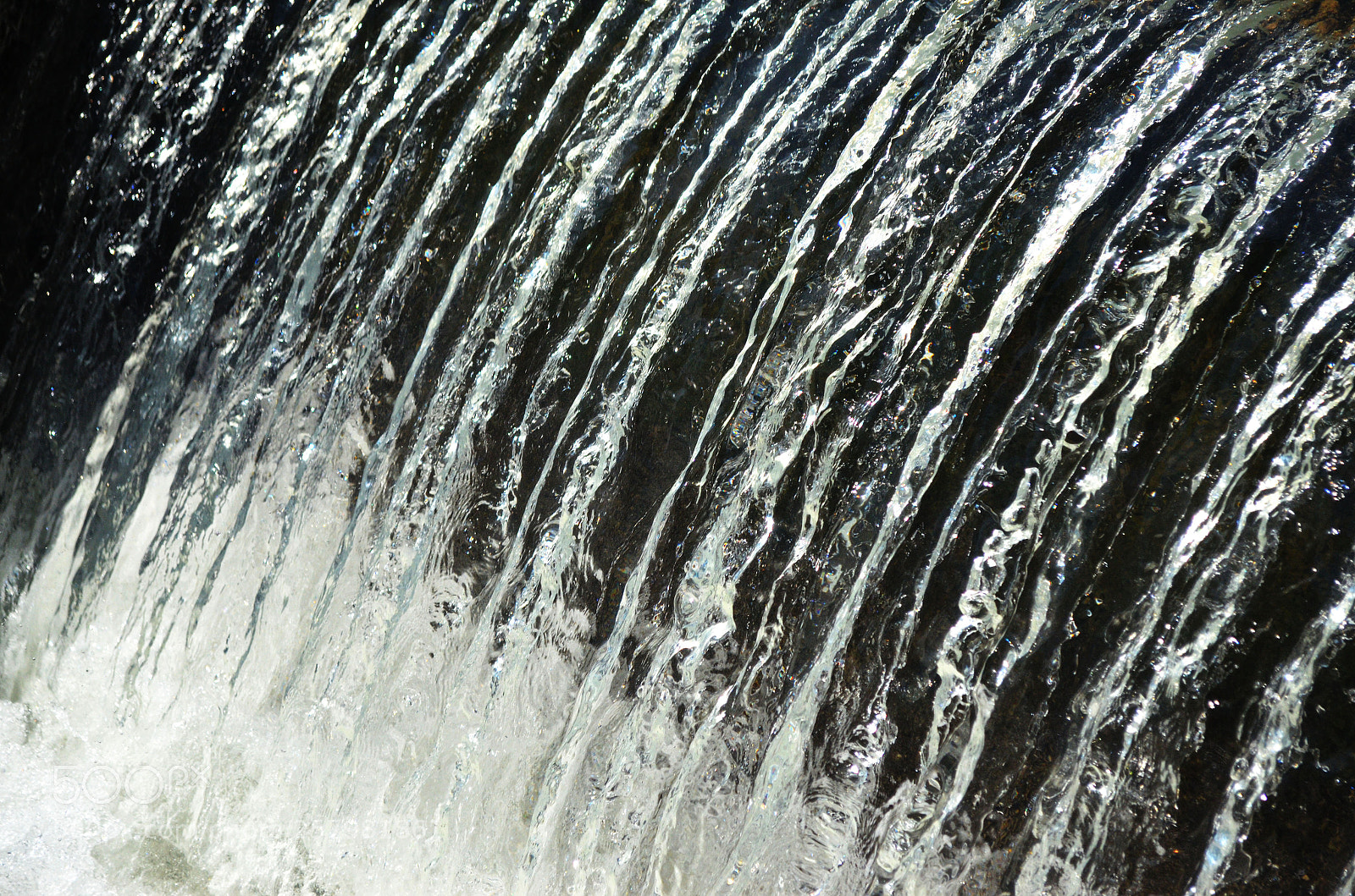 Nikon D5100 sample photo. View of water falling. photography