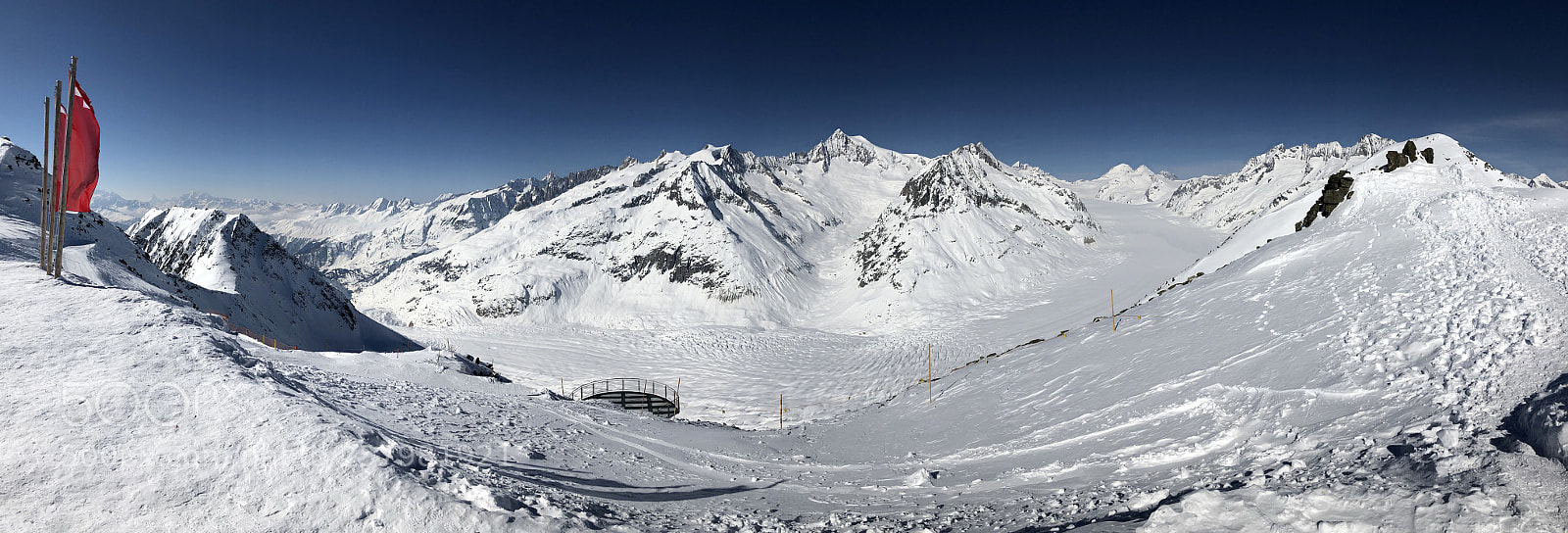 Apple iPhone X sample photo. Panoramic view of snow photography